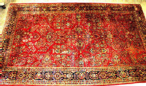 10 4 x 17 7 Sarouk rug c 1930 40  3e4a5