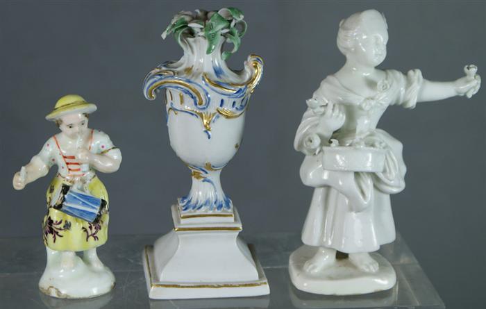 2 German porcelain figurines of