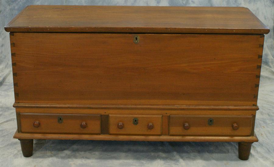 Poplar 3 drawer blanket chest with 3e4fb