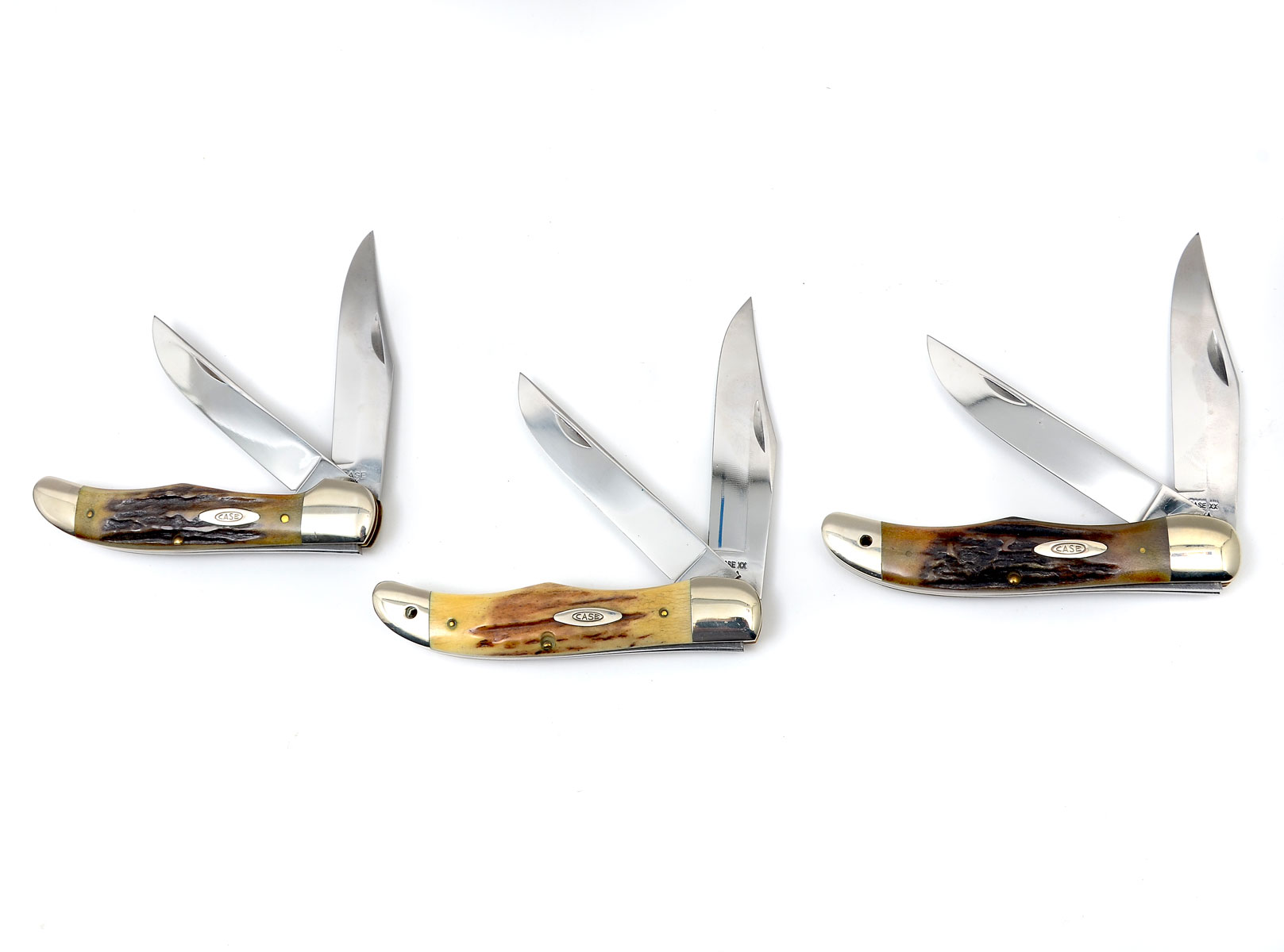 3 PIECE CASE XX FOLDING KNIFE COLLECTORS