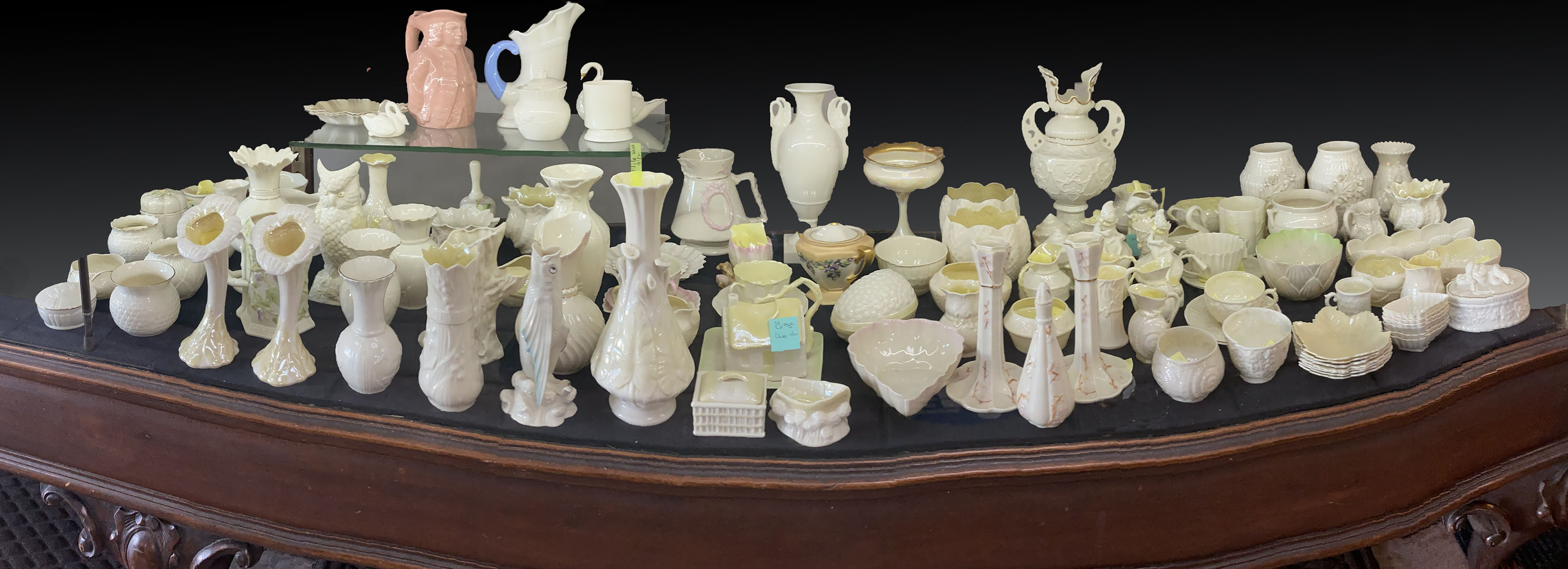 HUGE 125 PC BELLEEK PORCELAIN 2747a4