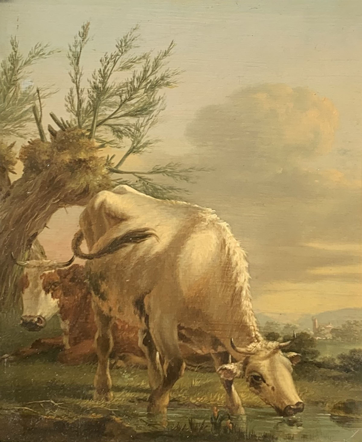 EXCEPTIONAL PAINTING OF COWS POSSIBLY