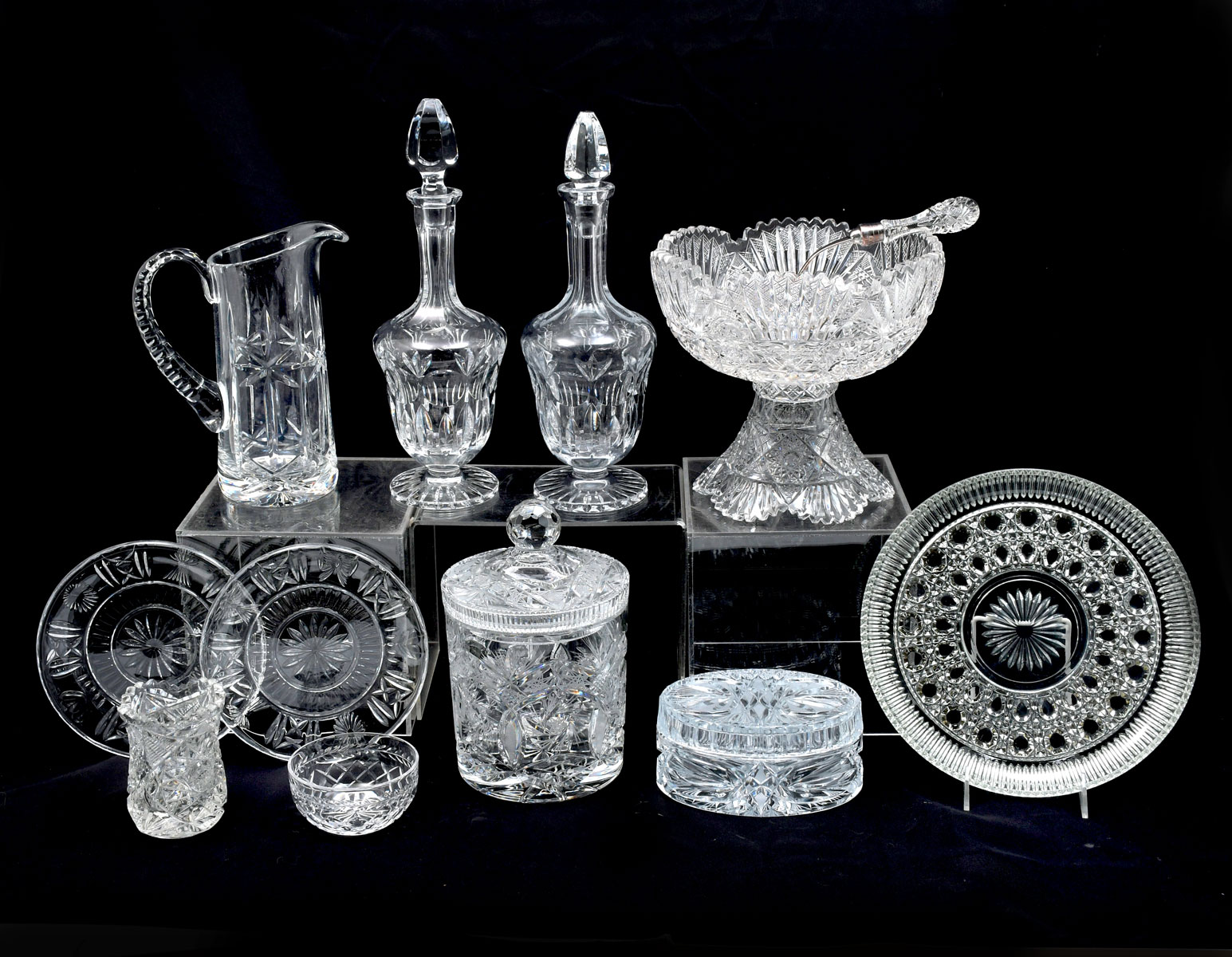 13 PC. CRYSTAL COLLECTION: Comprising;