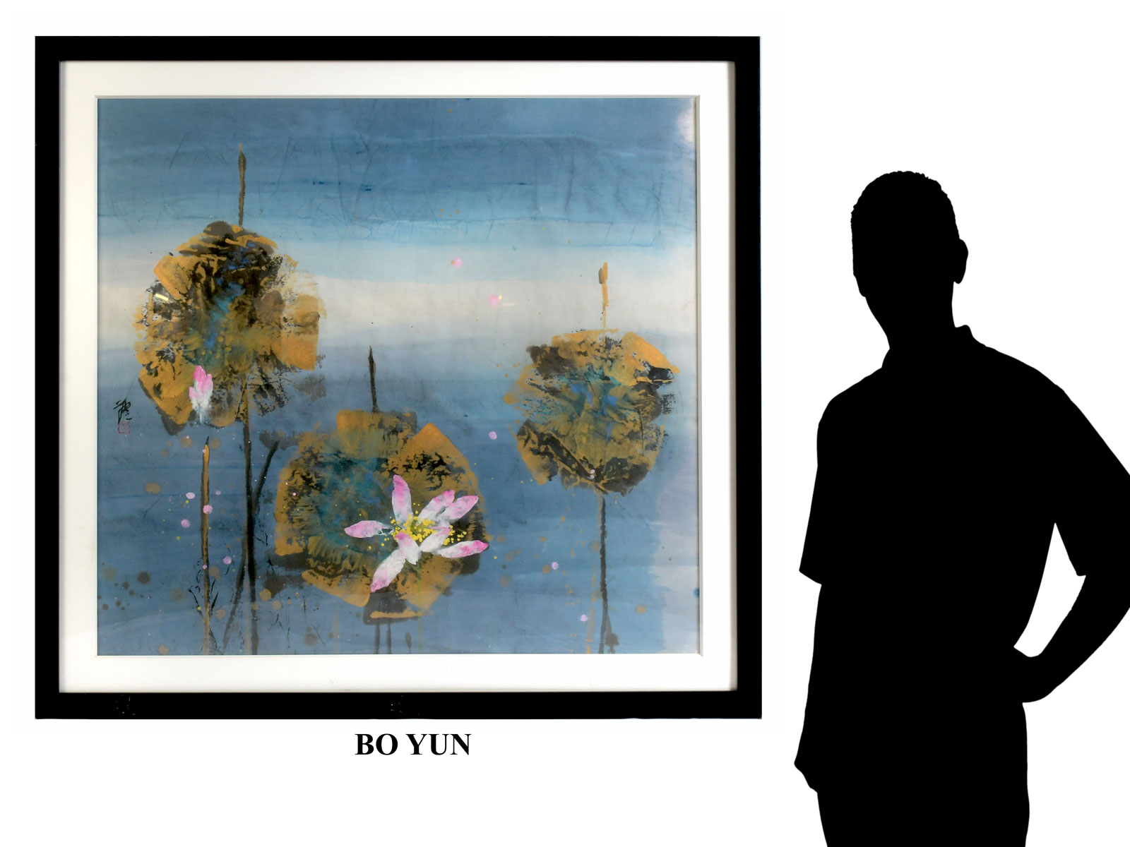 YUN, Bo, (Chinese, 1948-): Lotus,