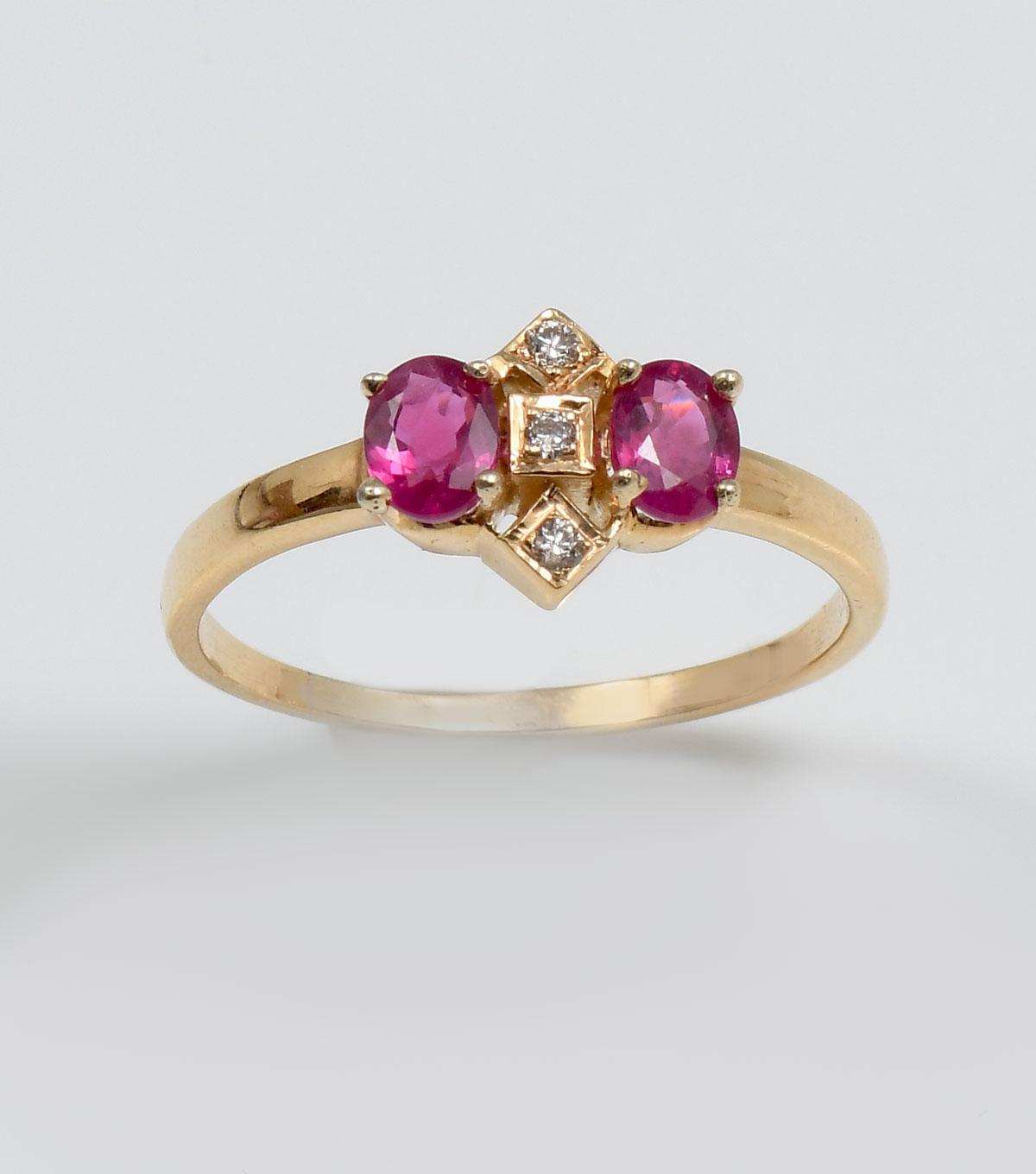 14K RUBY DIAMOND RING 14K yellow 2749a3