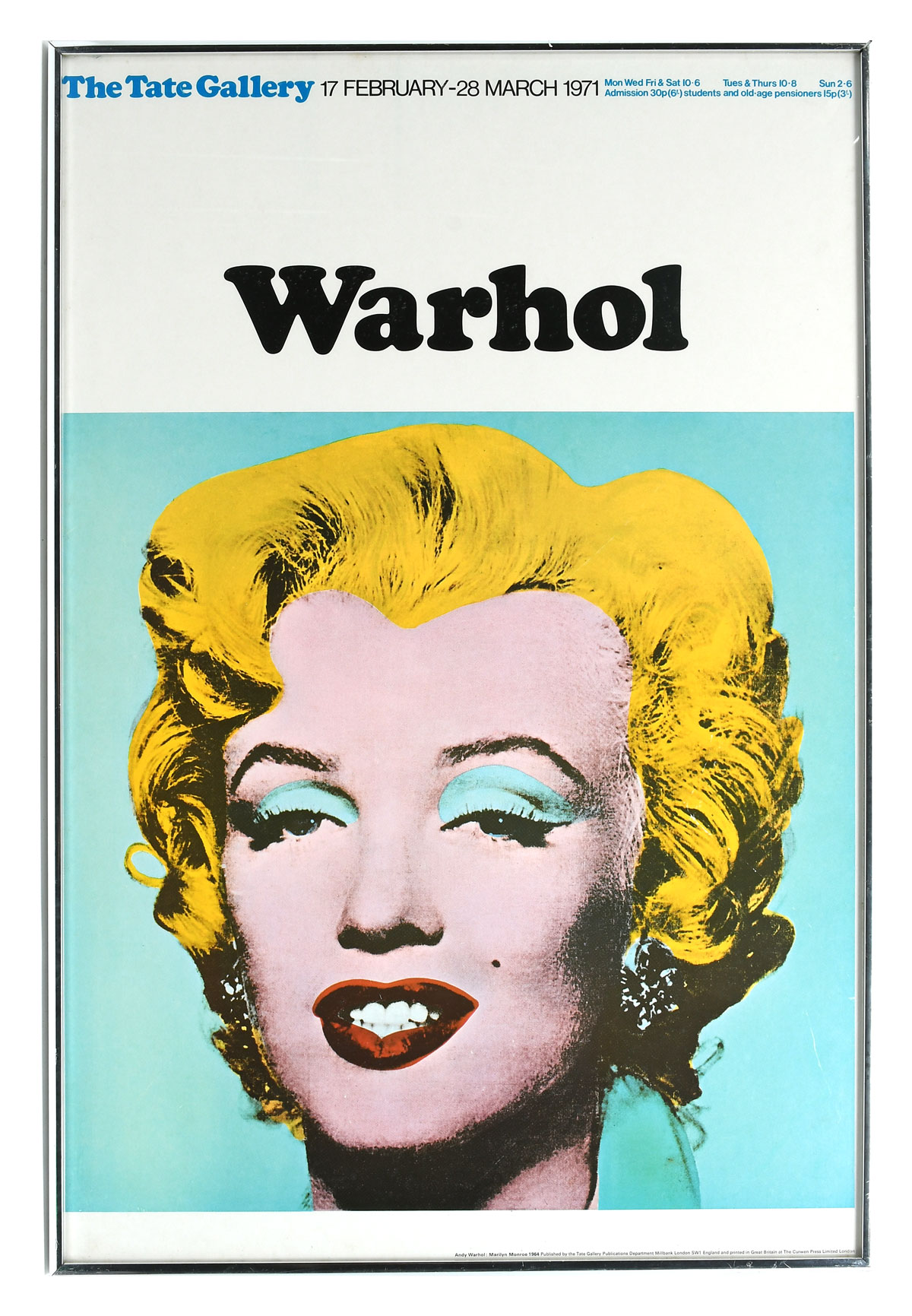 ANDY WARHOL MARILYN POSTER FOR
