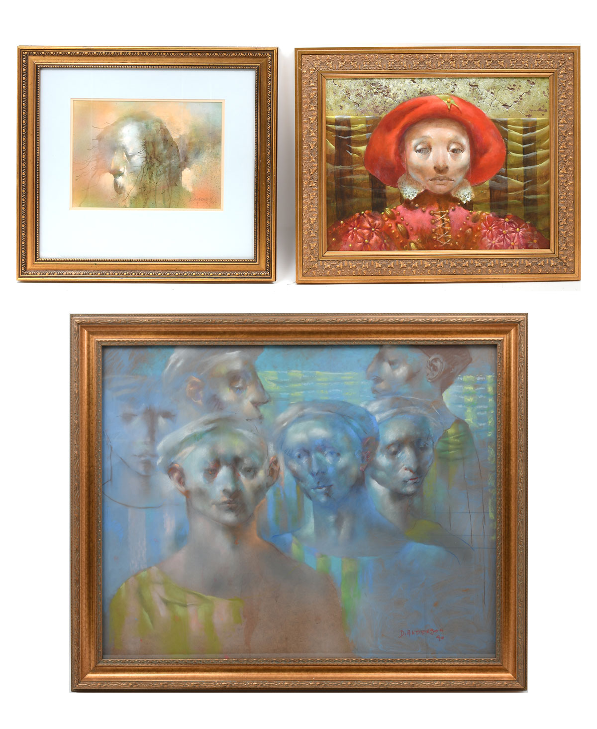 THREE PIECE DAVID ANDERSON PAINTING 274b39