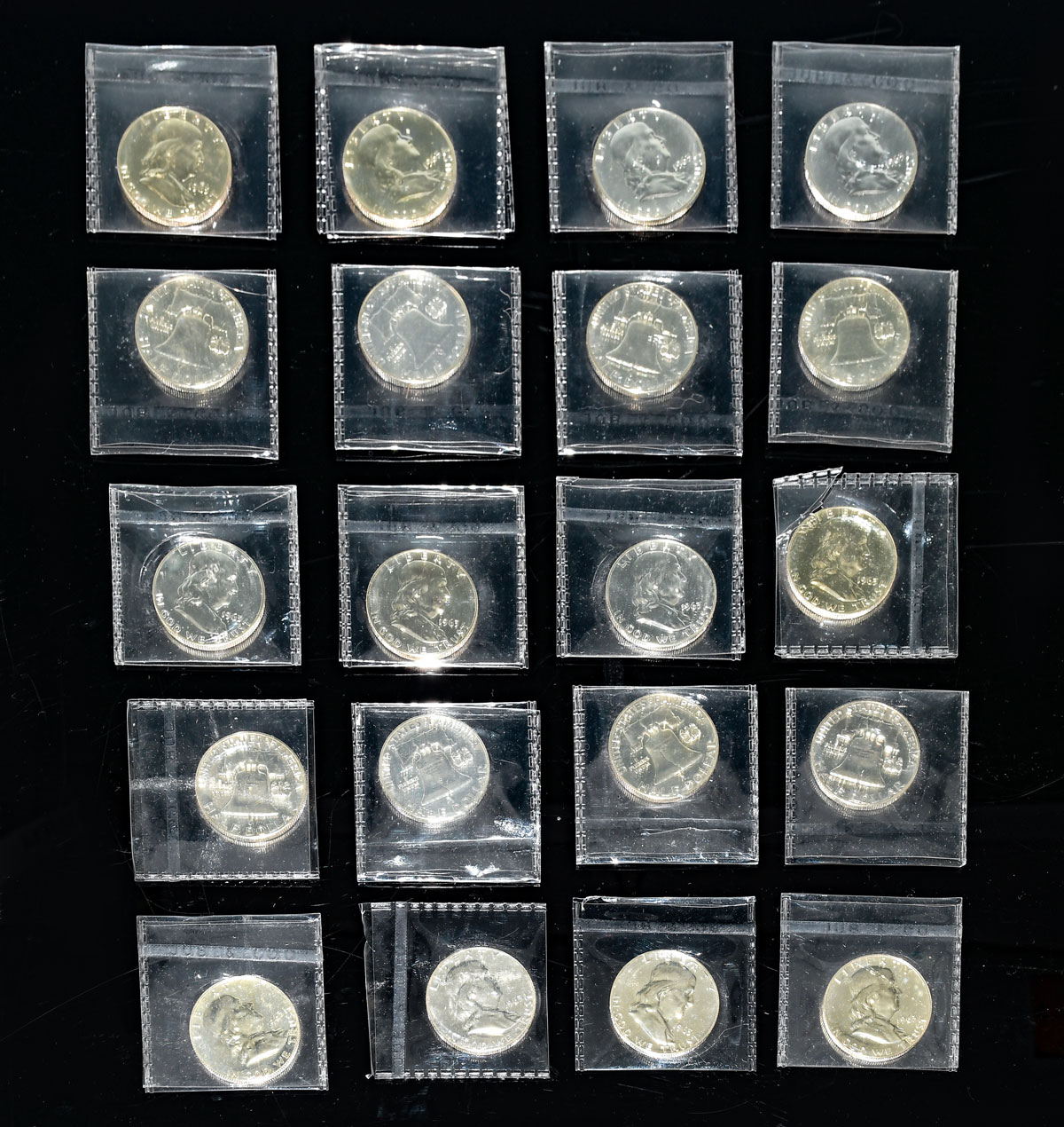 20 PC. ROLL 1963 PROOF FRANKLIN