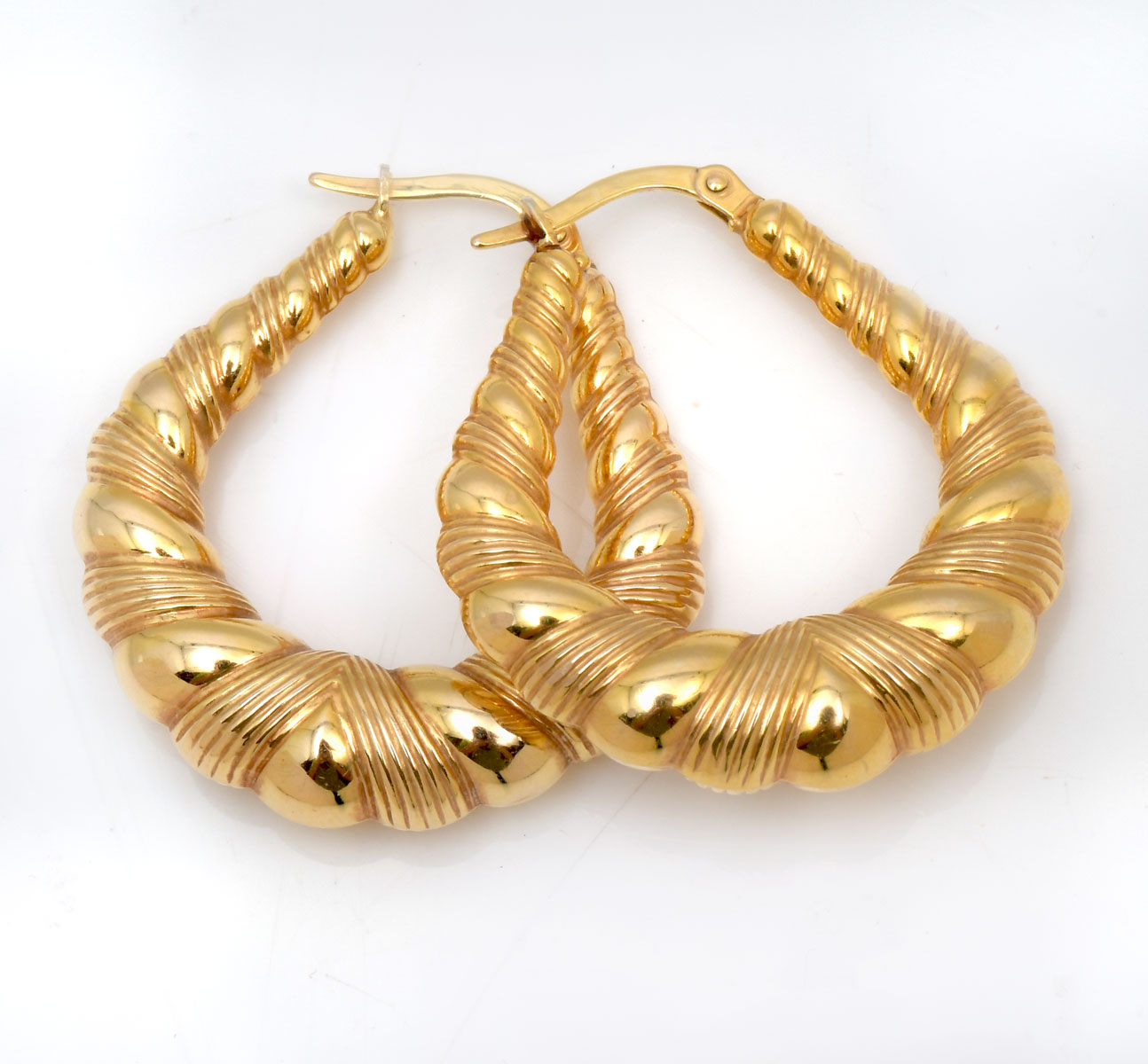 14K ITALIAN HOOP EARRINGS 14K 274bf4