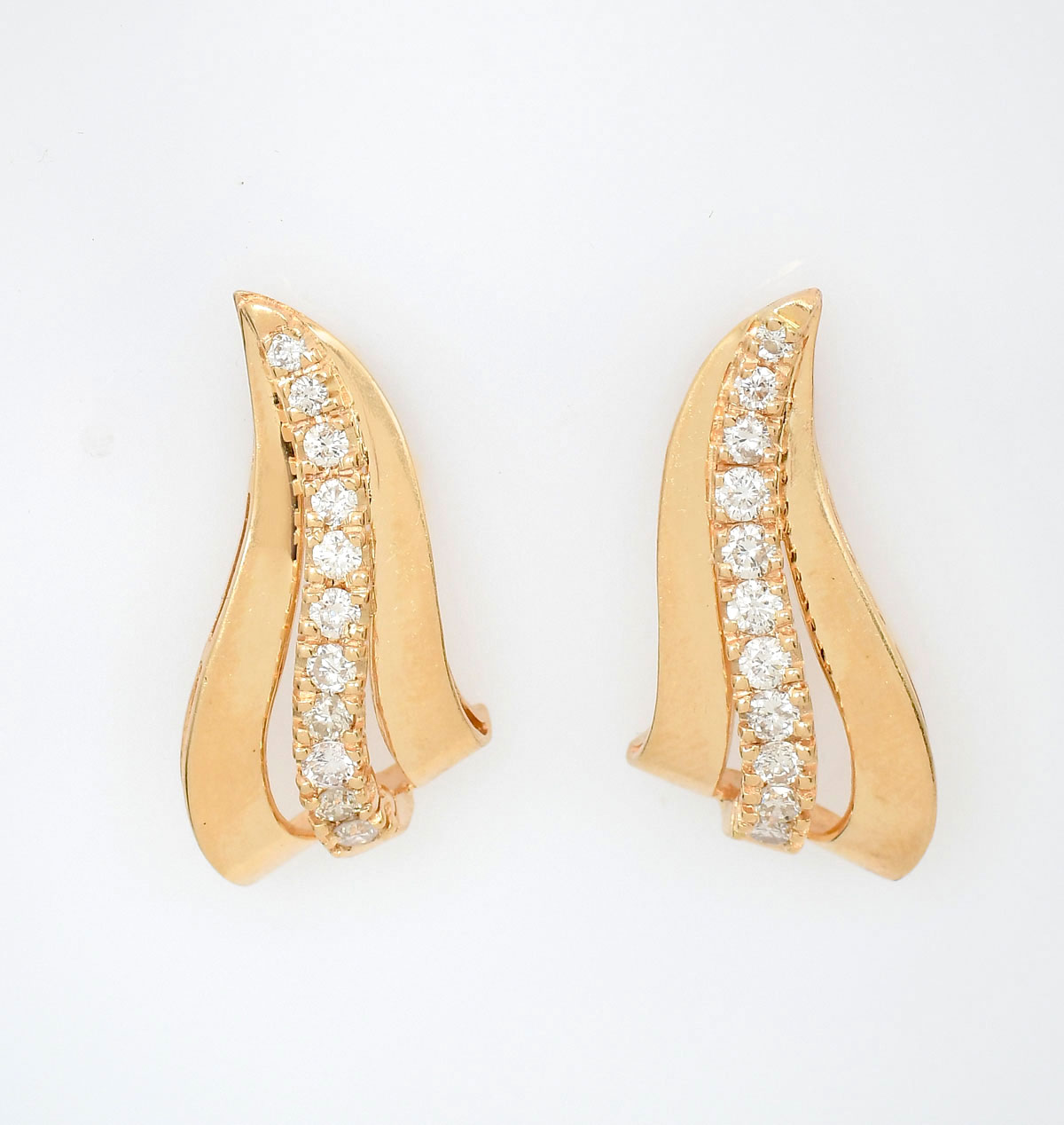 14K 1.0 CTW DIAMOND EARRINGS: 14K