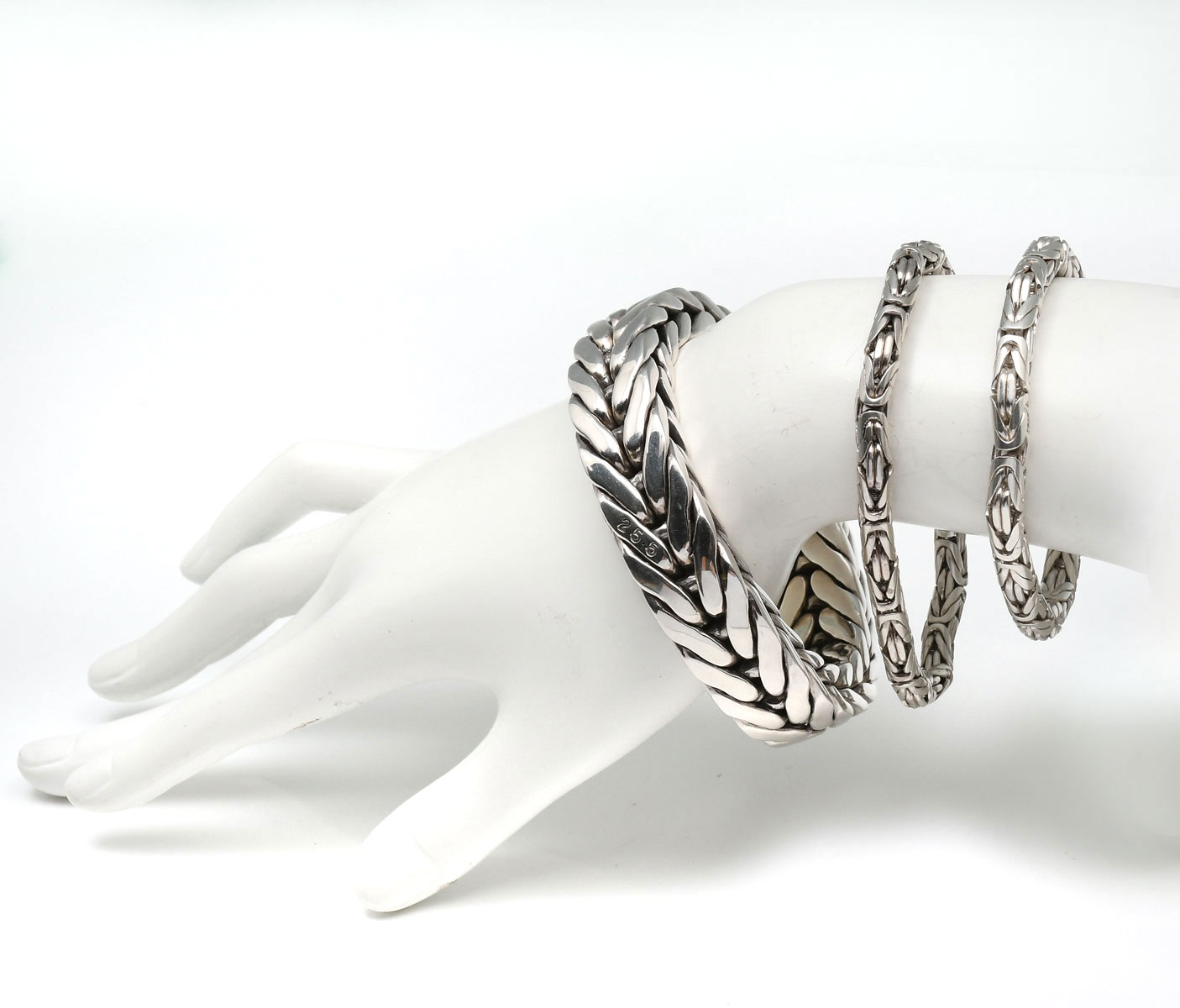 LARGE HEAVY STERLING SILVER BRACELET