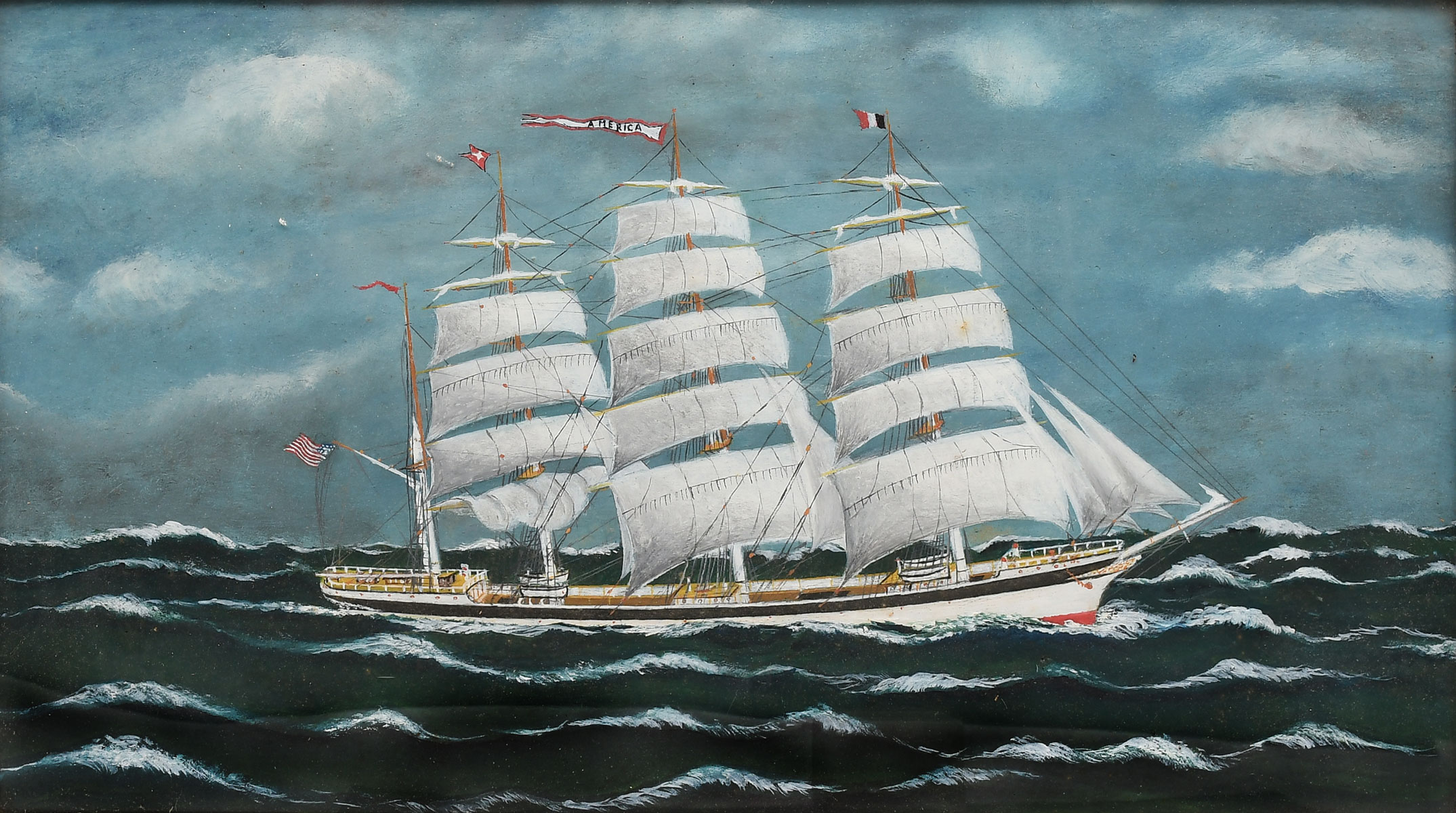 FOLK ART STYLE AMERICA CLIPPER