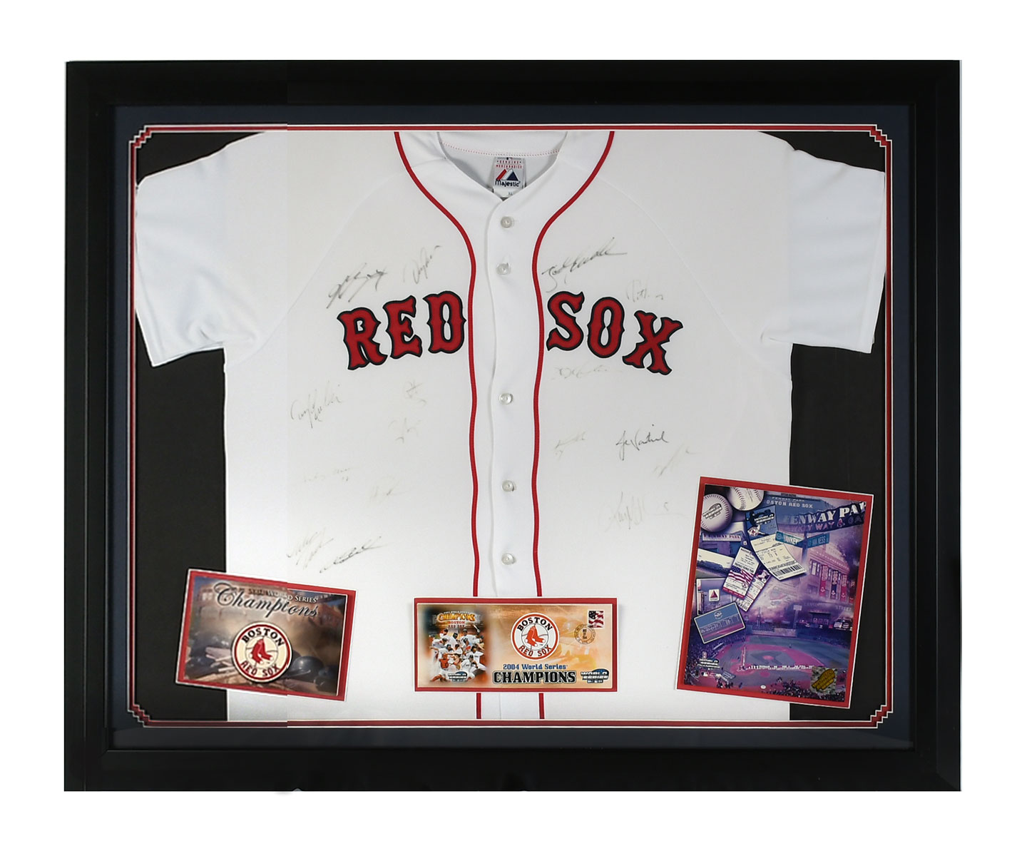 2004 RED SOX WORLD CHAMPS SIGNED