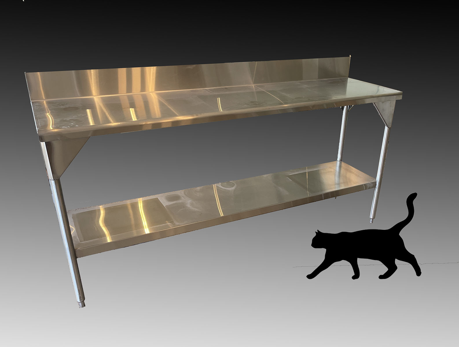 STAINLESS STEEL PREP WORK TABLE: