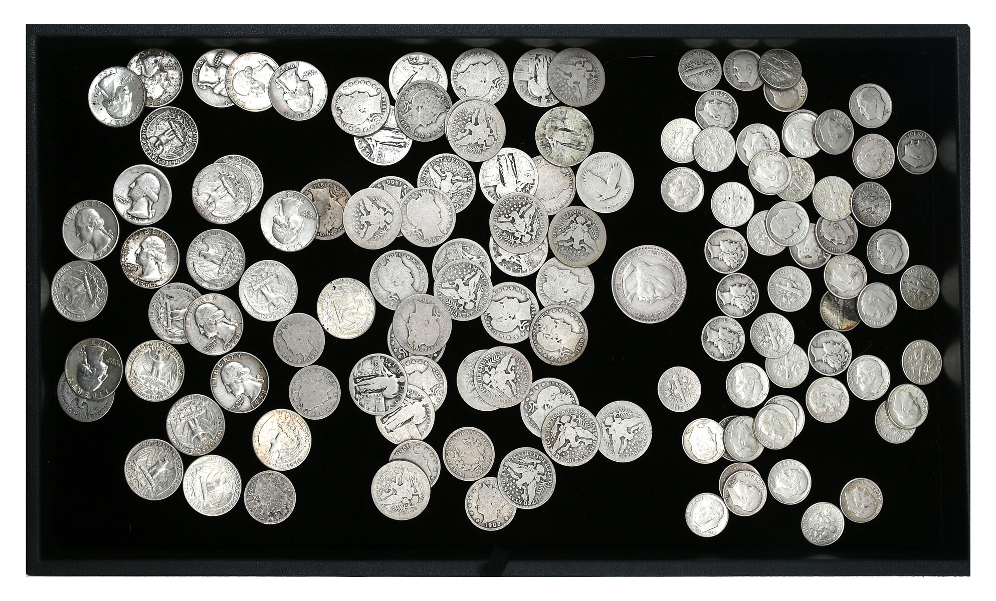 125 PC. UNITED STATES SILVER COIN COLLECTION: