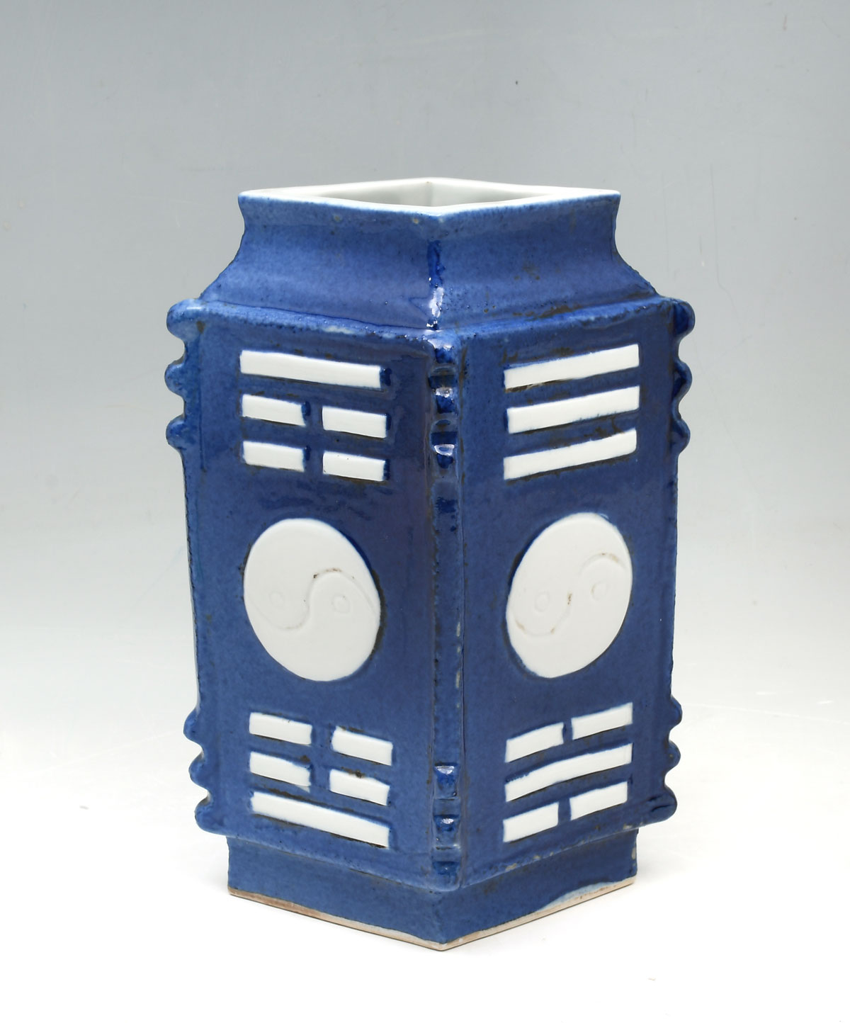 CHINESE DAOIST CONG FORM VASE: