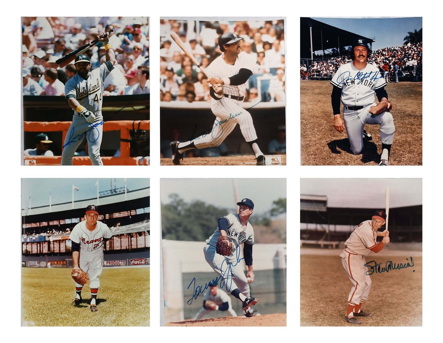 COLLECTION OF SIX MAJOR LEAGUE BASEBALL