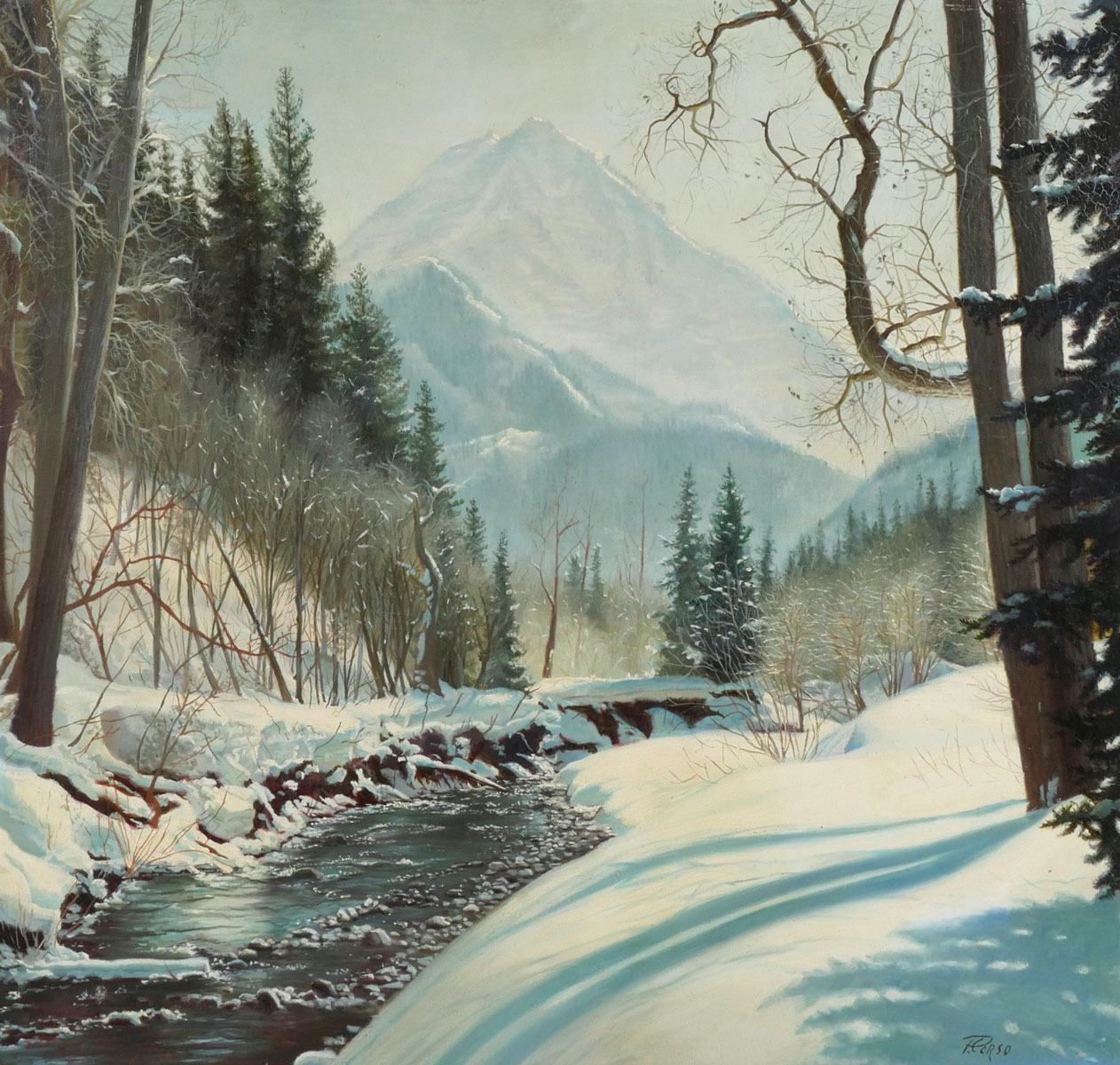 CORSO WINTER LANDSCAPE WITH STREAM 275390