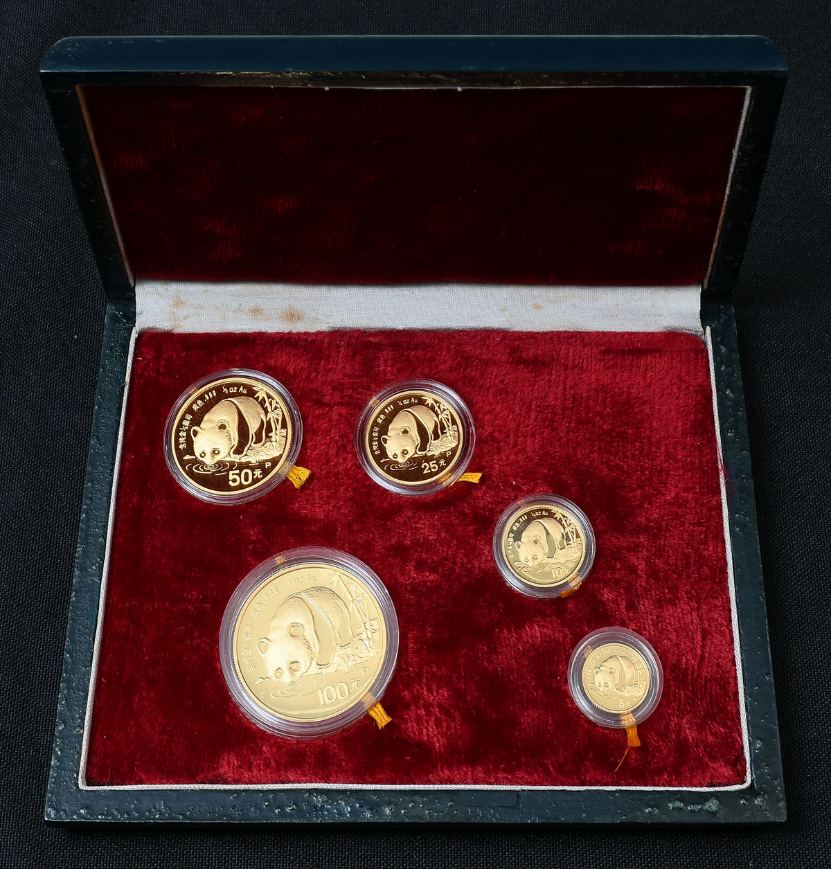 1987 CHINA GOLD PANDA PROOF SET  27569c