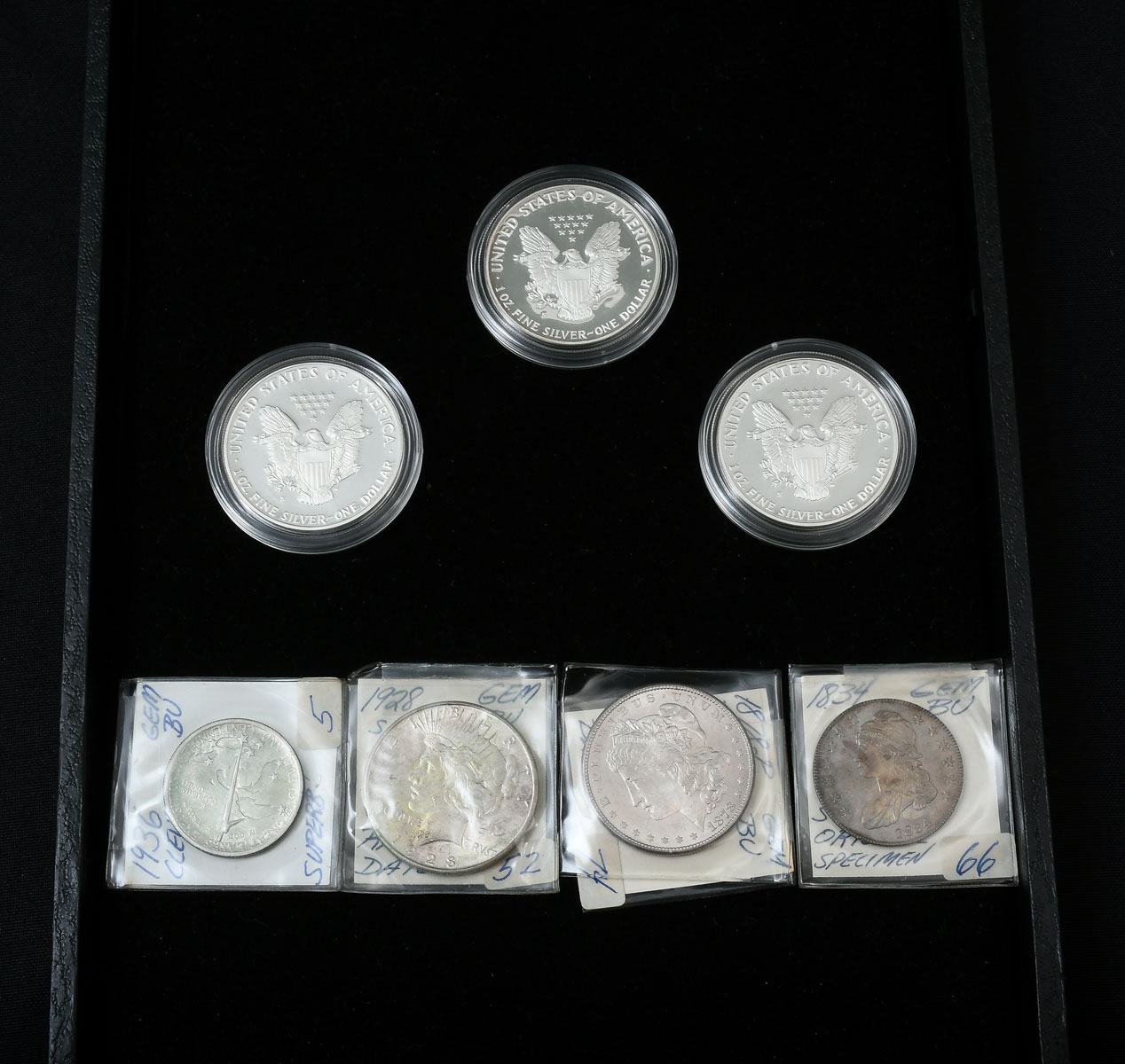 7 PC UNITED STATES MINT SILVER 2756a5