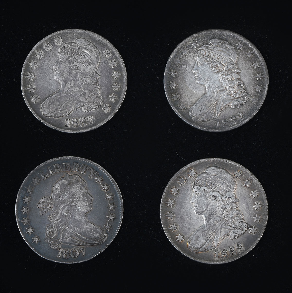 4 PC 19TH C UNITED STATES BUST 275874