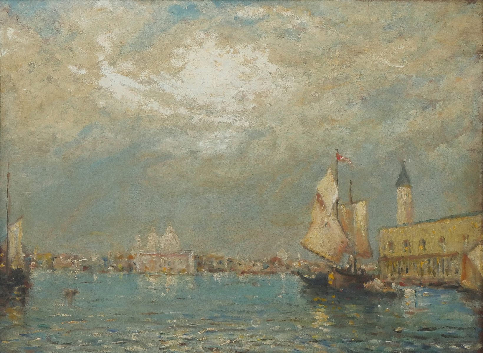 CAMPI GRAND CANAL VENICE PAINTING  2758d3