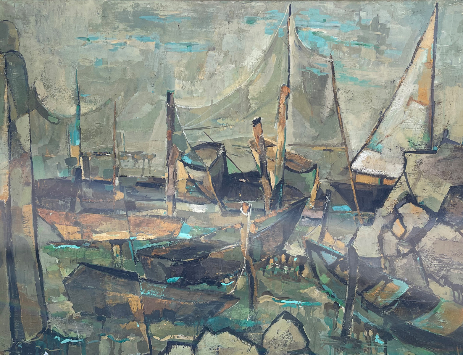 BABARA PODOROWSKY CUBIST DOCKSIDE