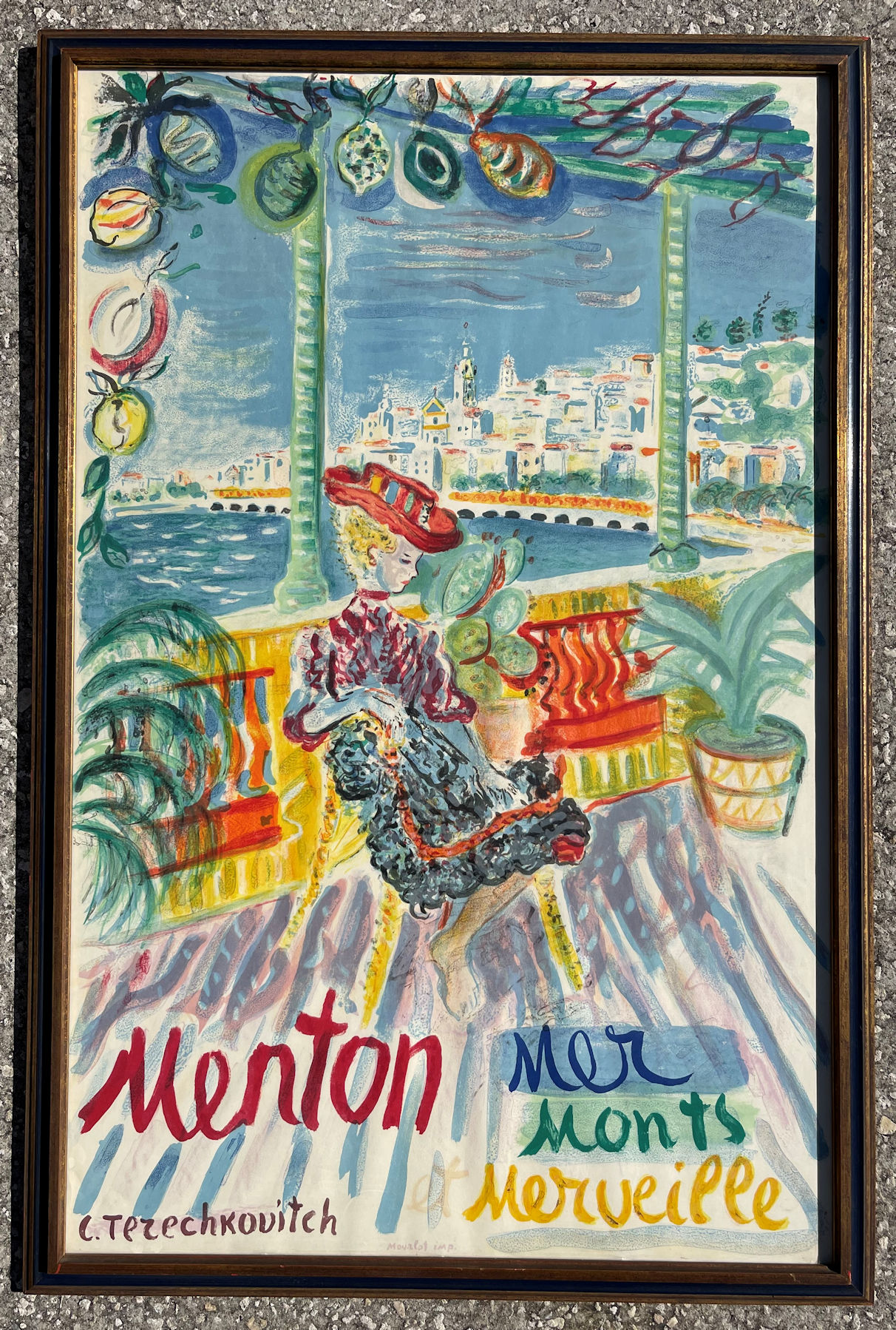 TERECHKOVITCH POSTER FOR MENTON: