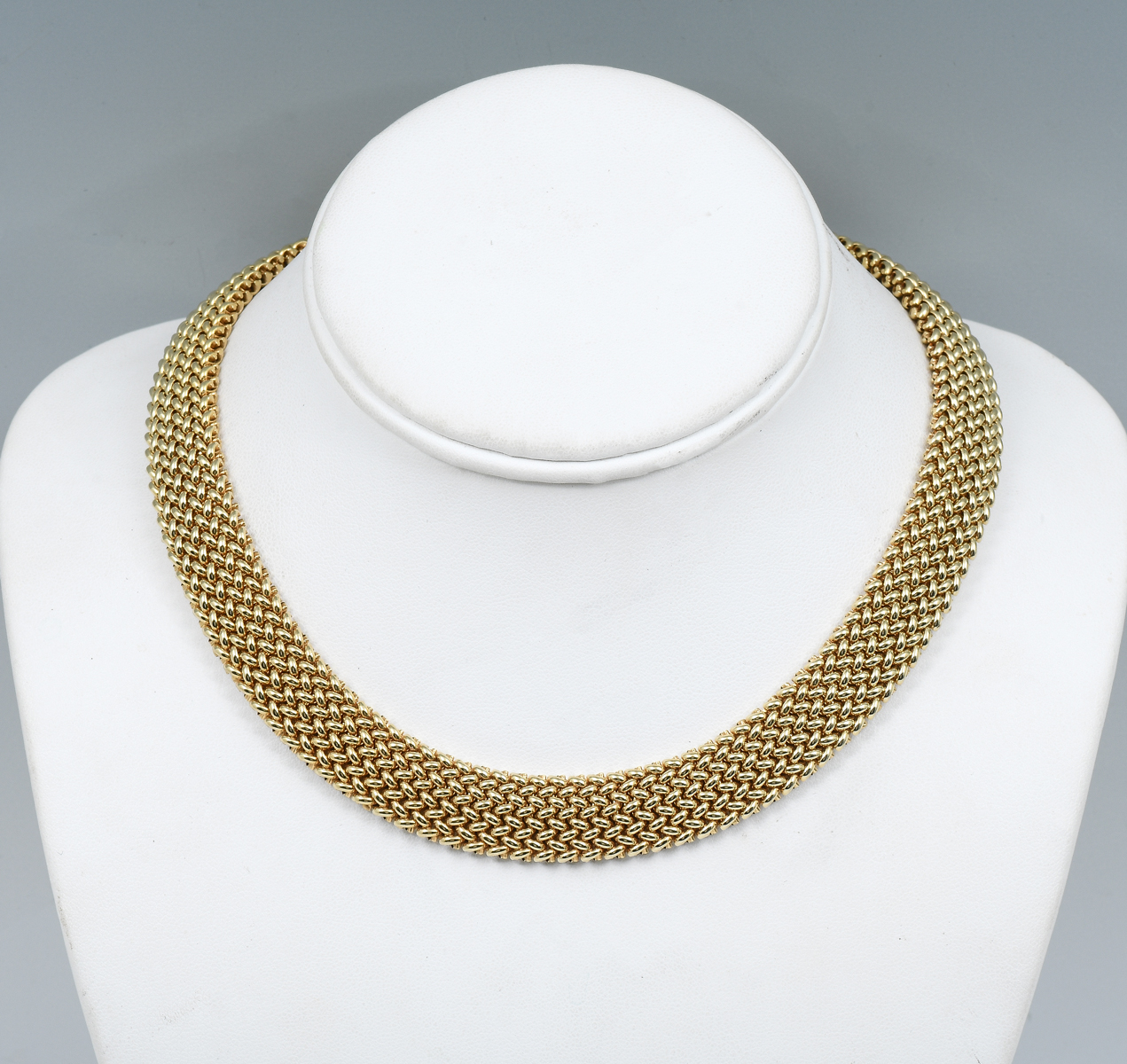 SUBSTANTIAL 14K FLEXIBLE MESH NECKLACE 275b54