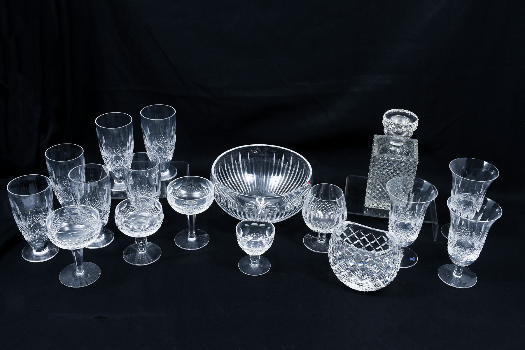 17 PC. WATERFORD CRYSTAL COLLECTION: