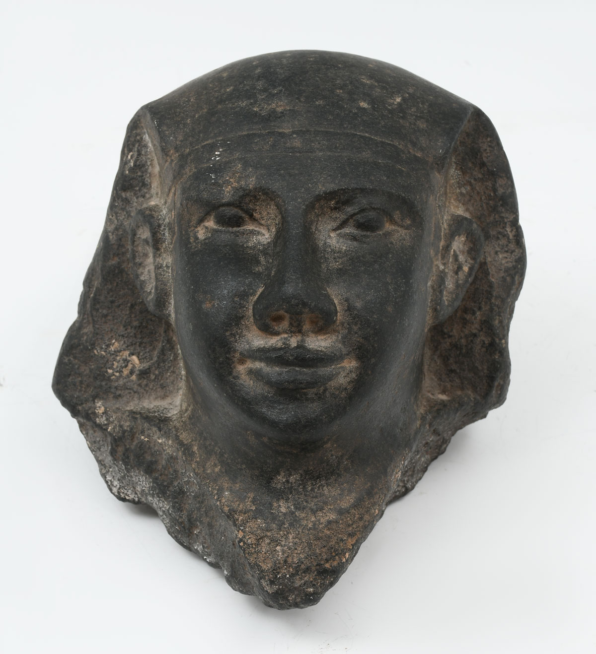 ANCIENT EGYPTIAN STONE HEAD CARVING:
