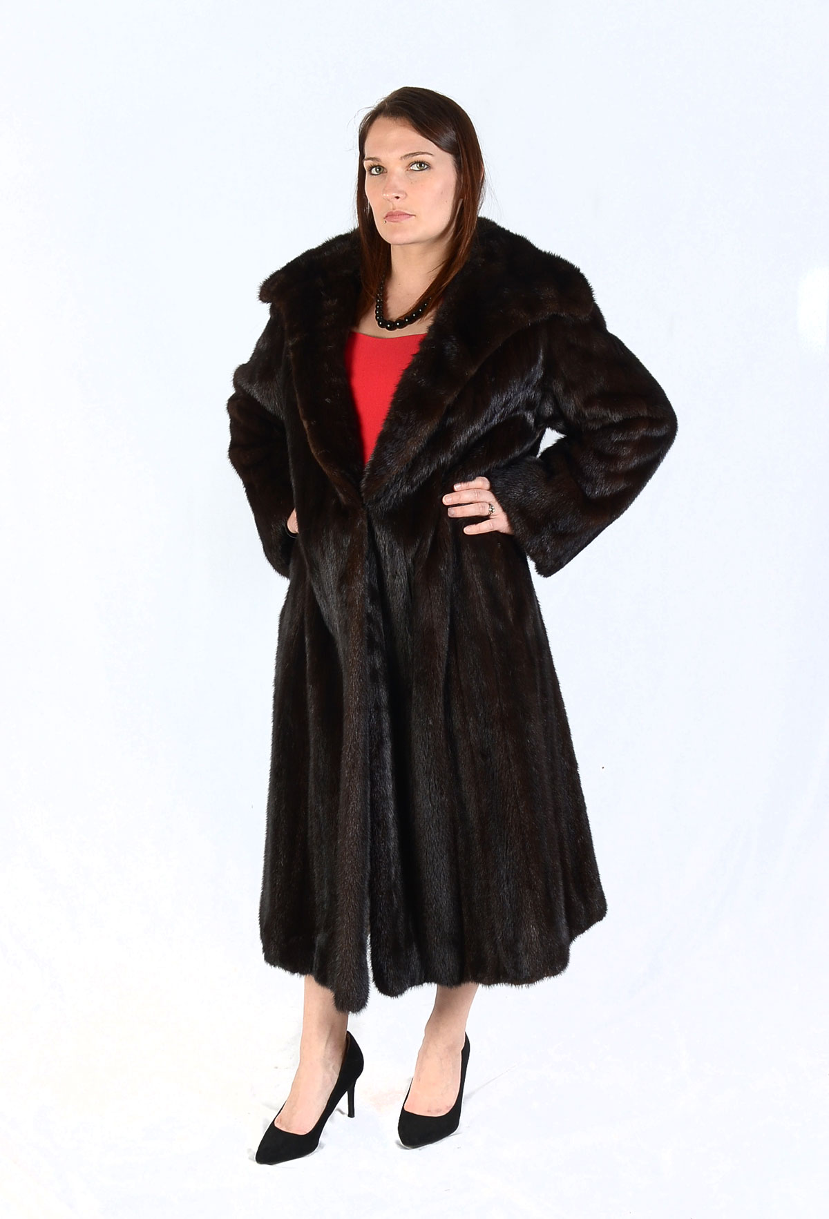 VINTAGE FULL LENGTH ESPRESSO MINK