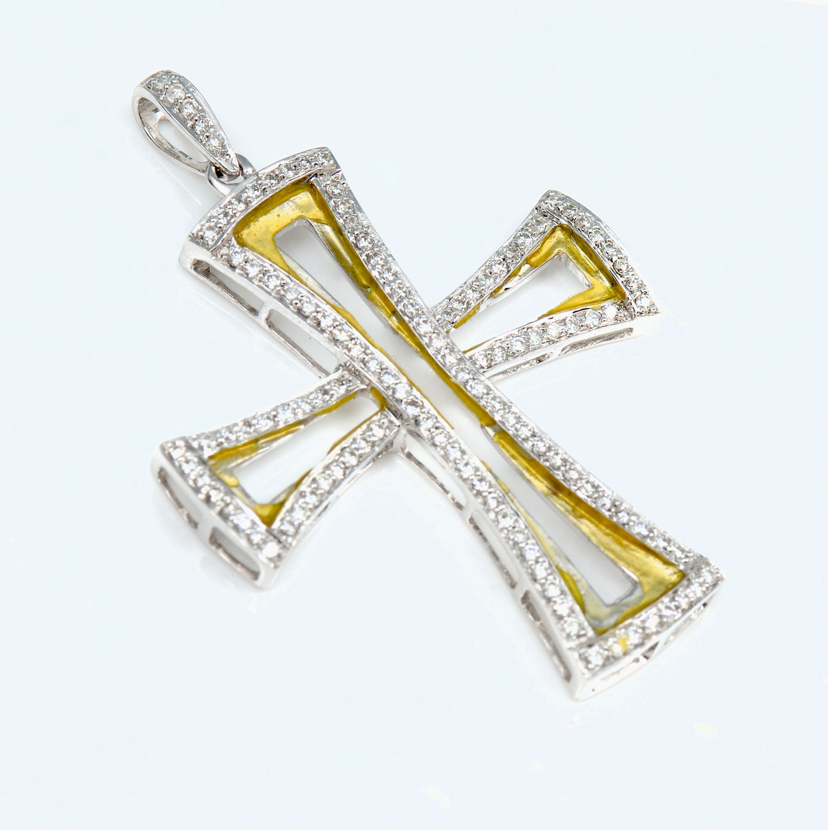 18K DIAMOND CROSS PENDANT 18K 273df6