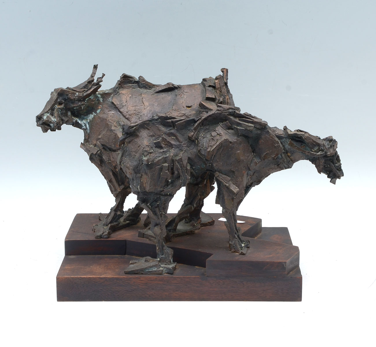 EXCEPTIONAL BRUTALIST STYLE BRONZE 273fad