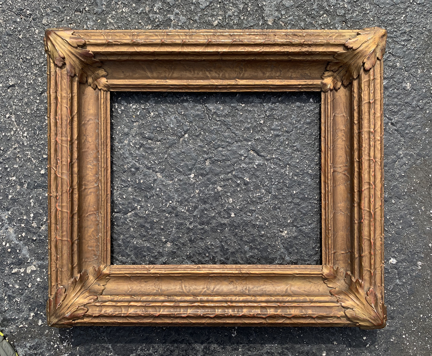 ARTS CRAFTS GILDED GESSO FRAME  27411c