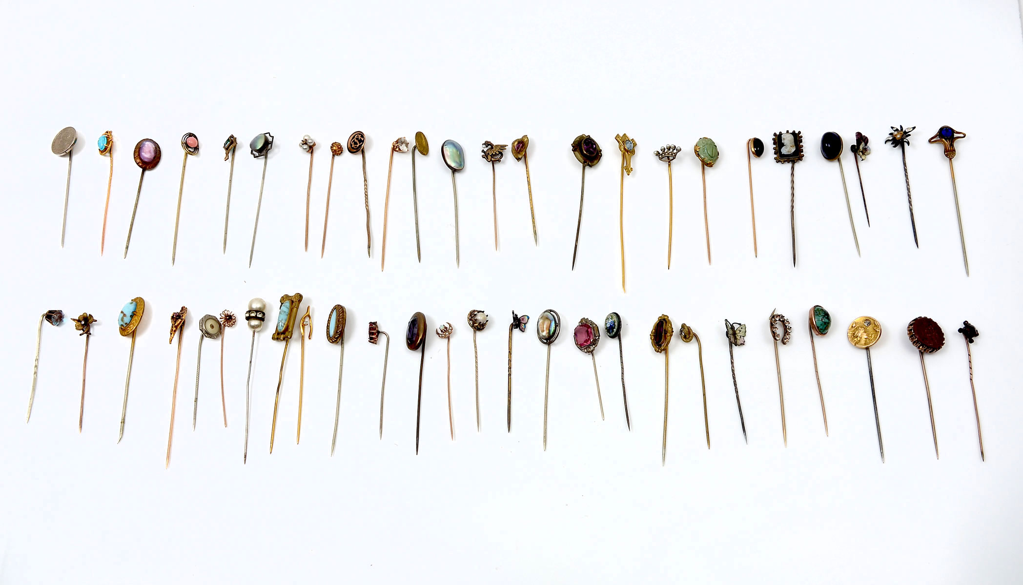 LARGE LOT OF STICK PINS: More than