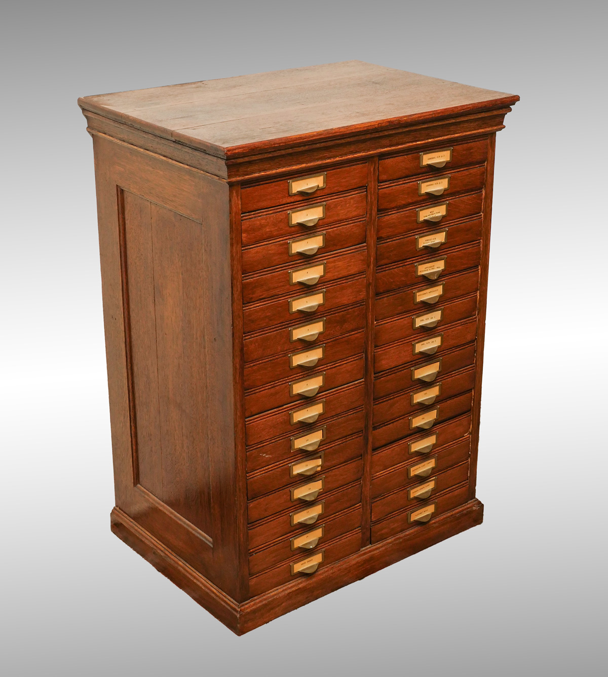 OAK MULTI DRAWER FILE CABINET: This