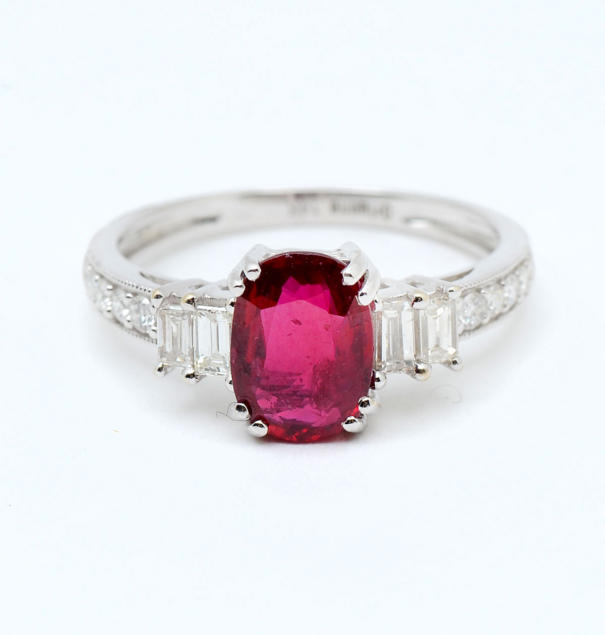 14K 1 66 CT NO HEAT RUBY DIAMOND 276e95