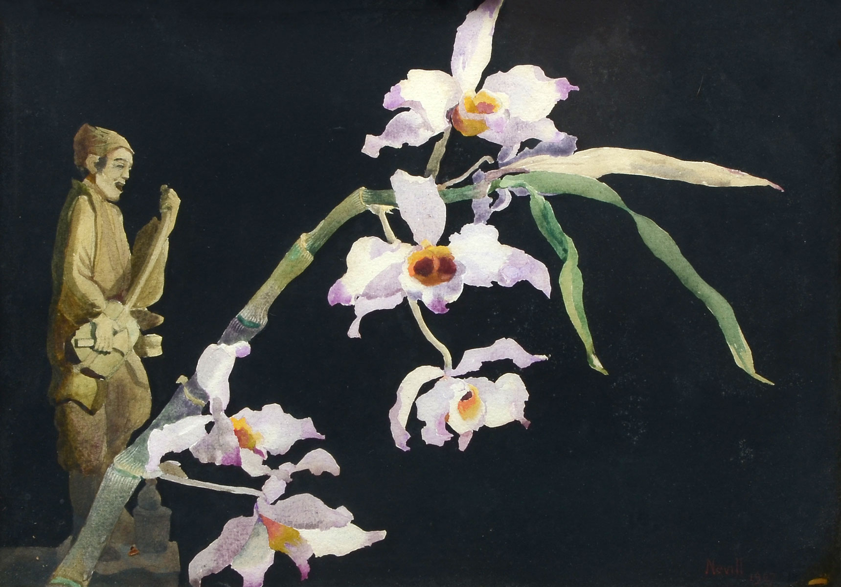 ISOBEL NEVILL PAINTING THE ORCHID  276f0c