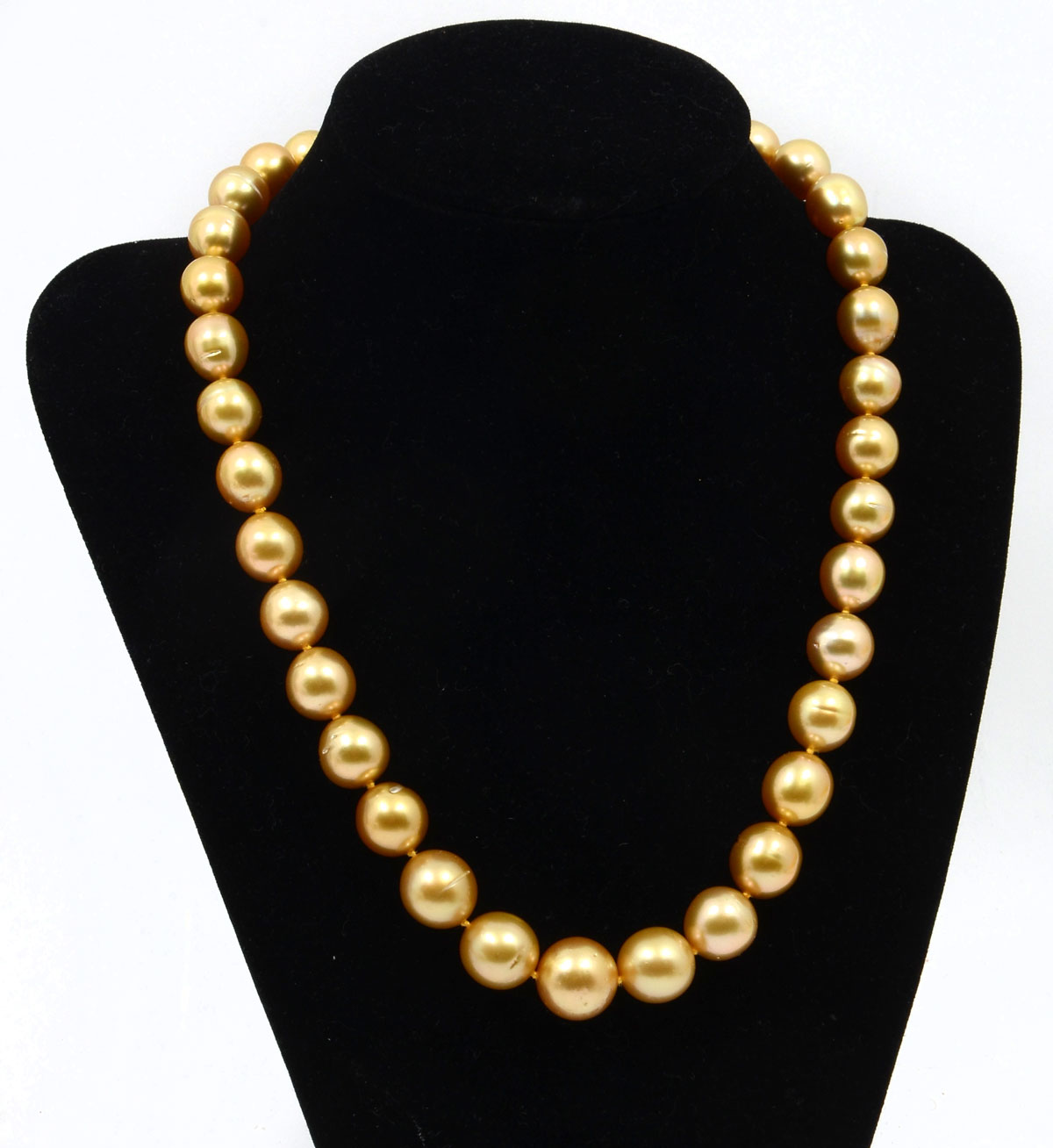 GOLDEN SOUTH SEAS PEARL NECKLACE: