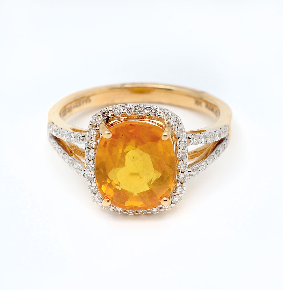 14K 4 82 CT YELLOW SAPPHIRE RING 277174