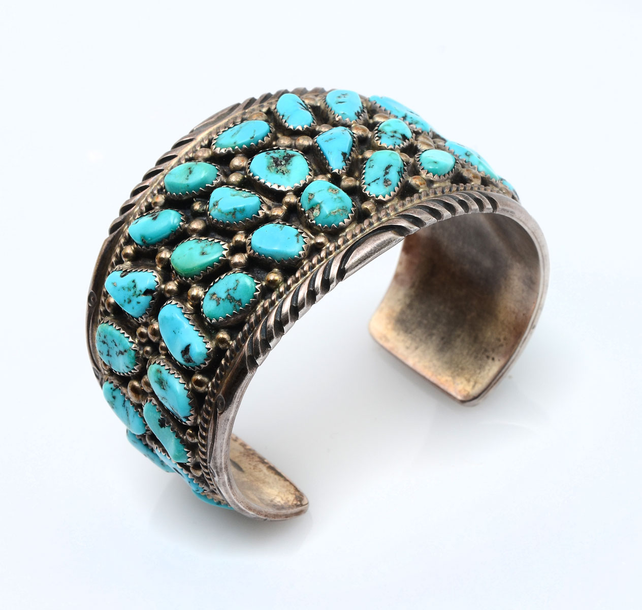 TOMMY MOORE NAVAJO TURQUOISE CUFF 2772ca