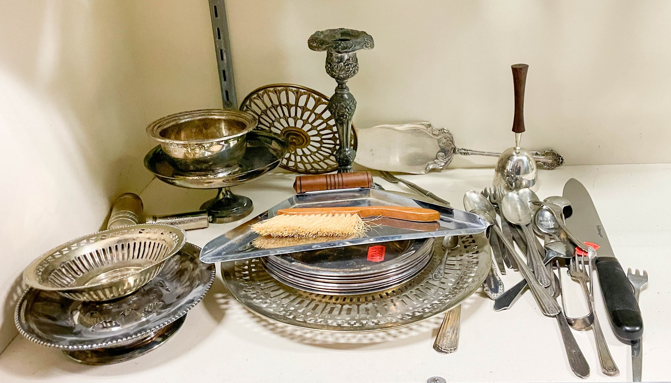 Lot of silver plate, including