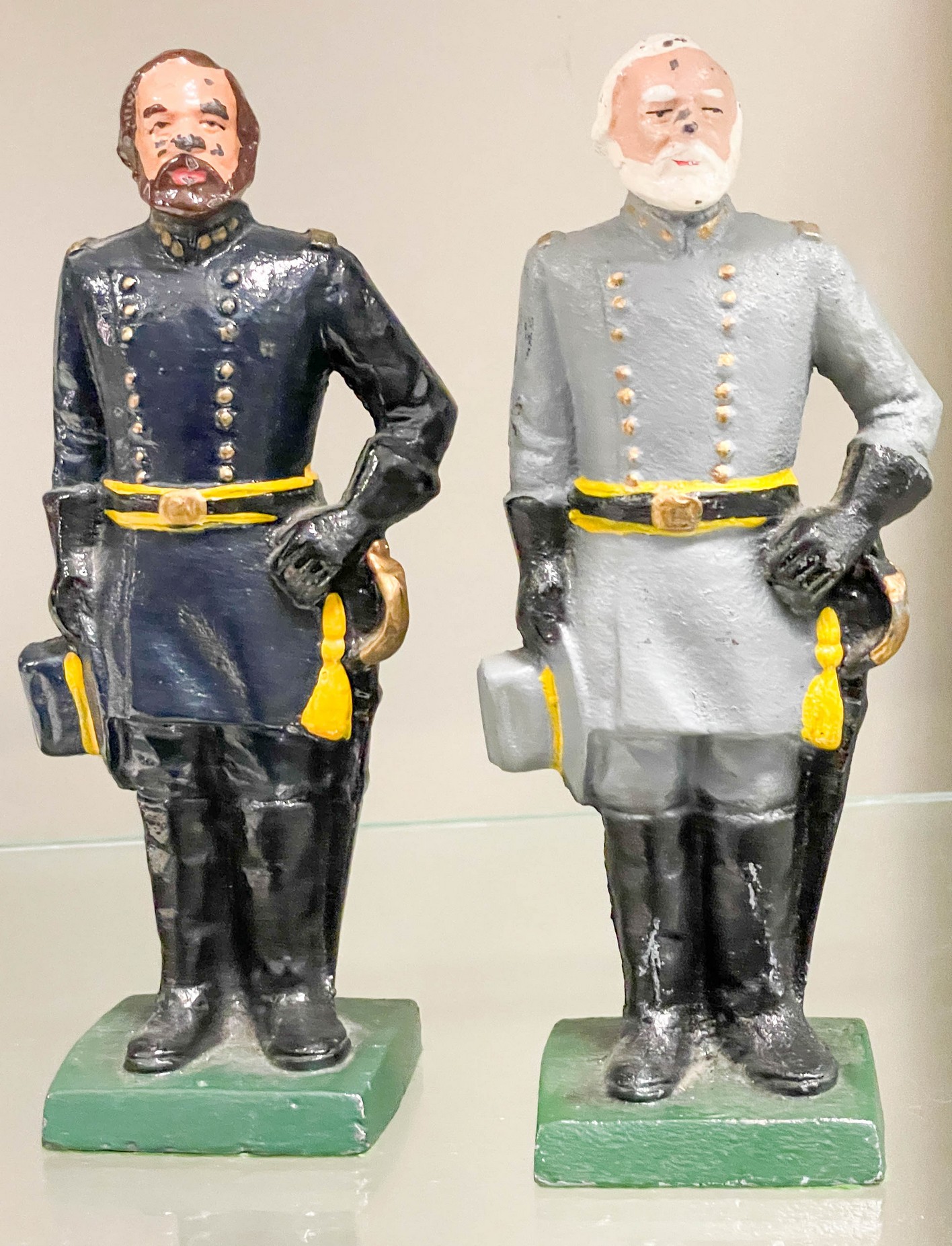 Pair of painted cast iron General