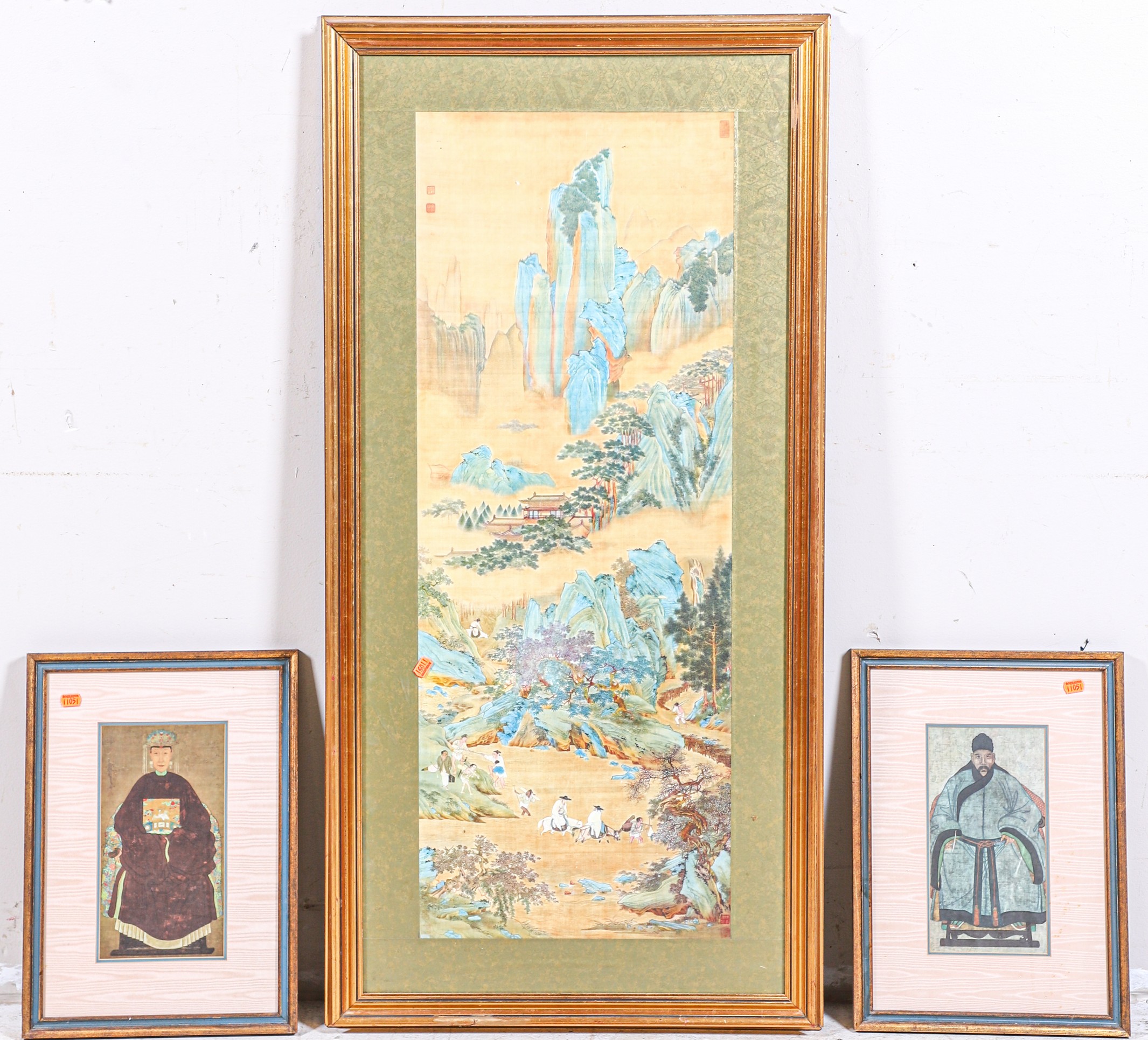 3 Framed Asian Prints, large reproduction