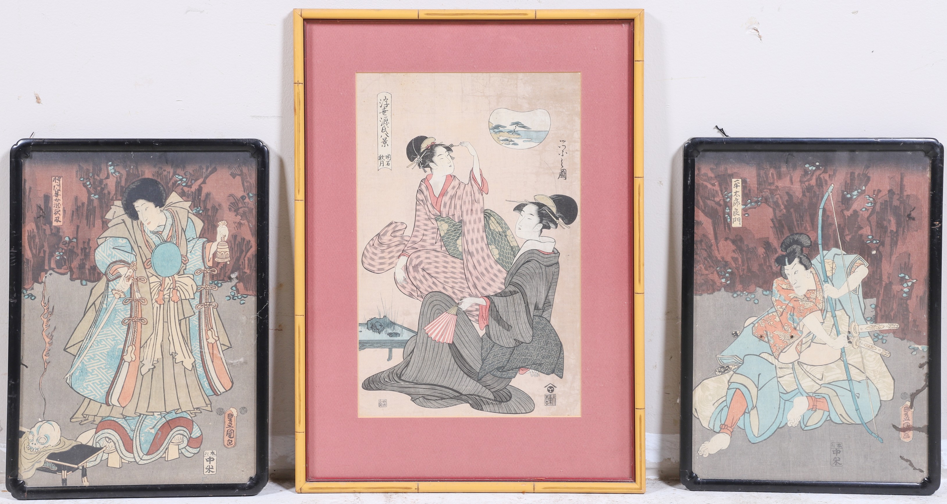 3 Japanese Woodblock Prints depicting 278208