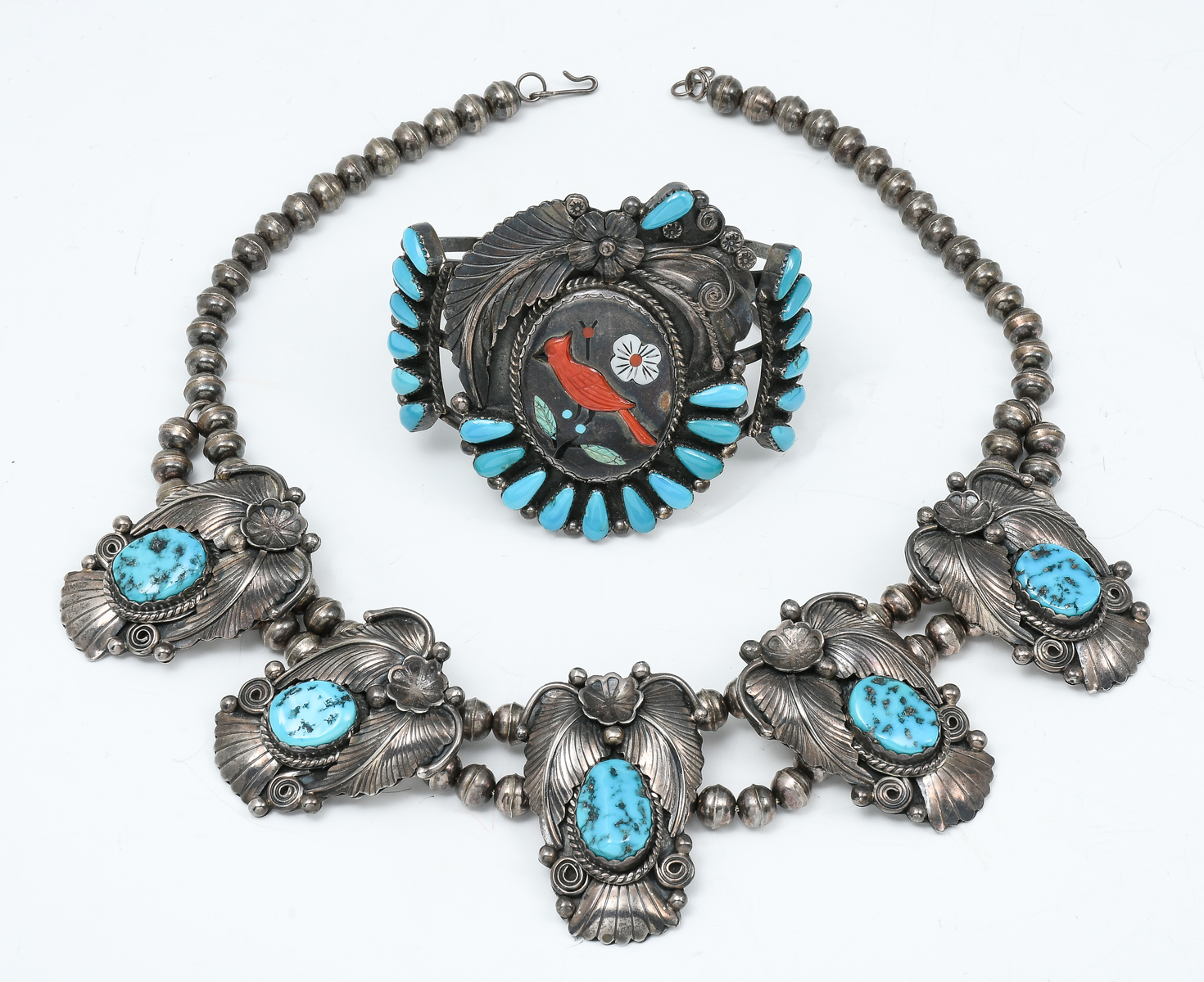 NATIVE AMERICAN STERLING & TURQUOISE