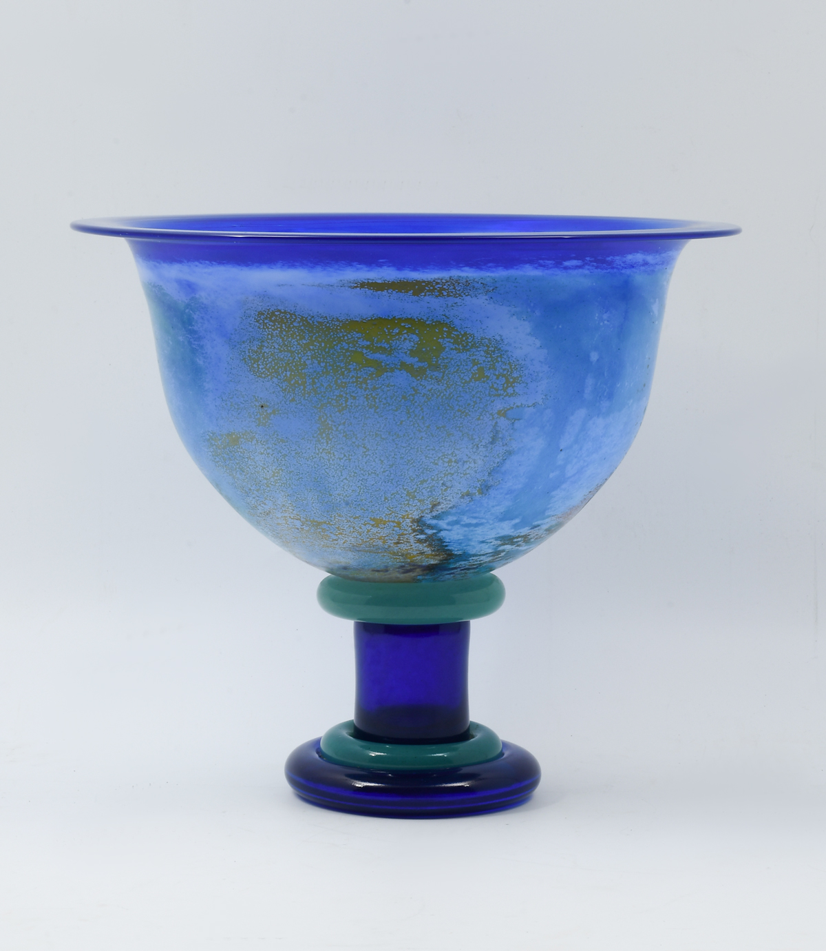 LARGE KOSTA BODA ART GLASS COMPOTE: