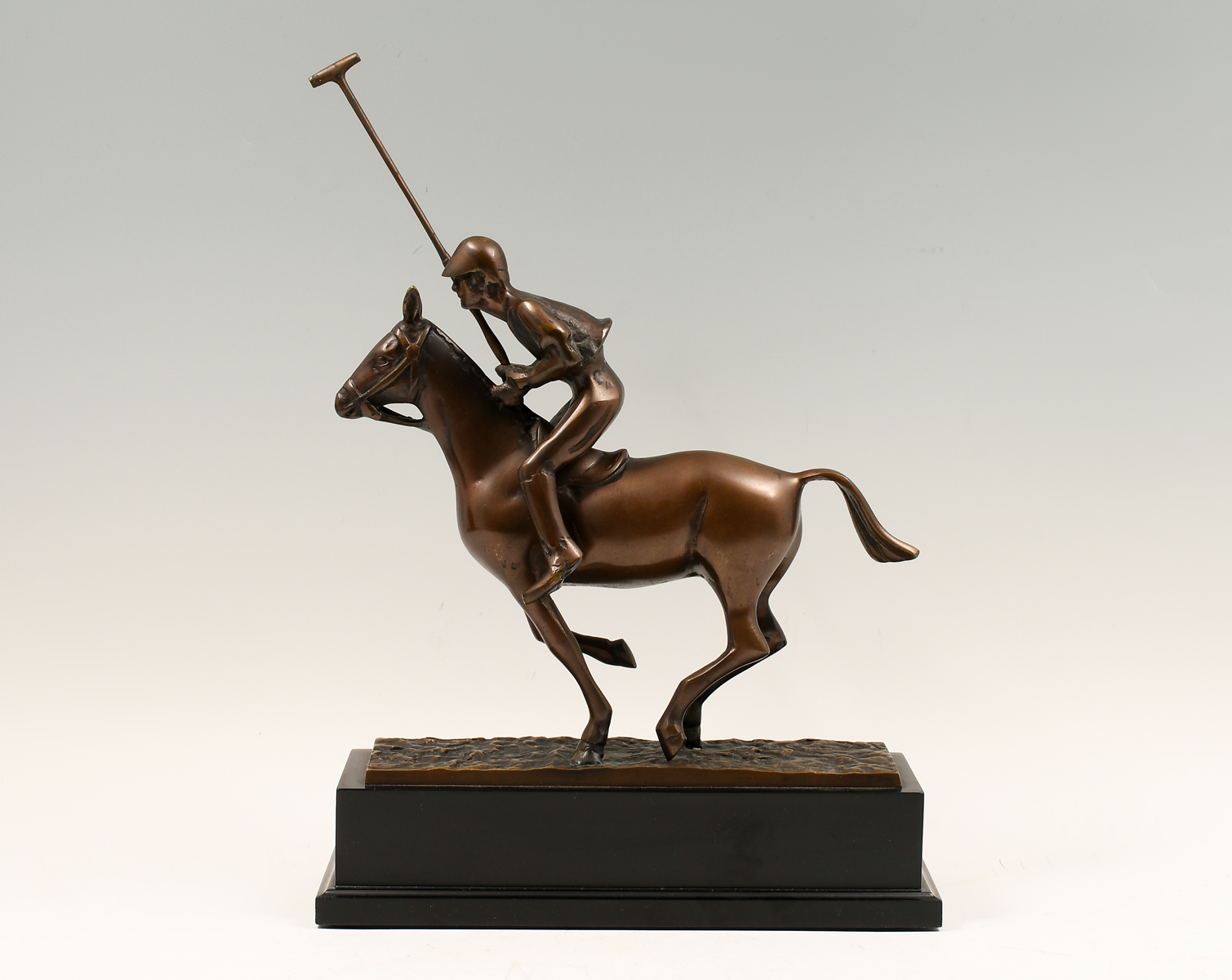 BRONZE POLO PLAYER 13 w x 5 d 276359