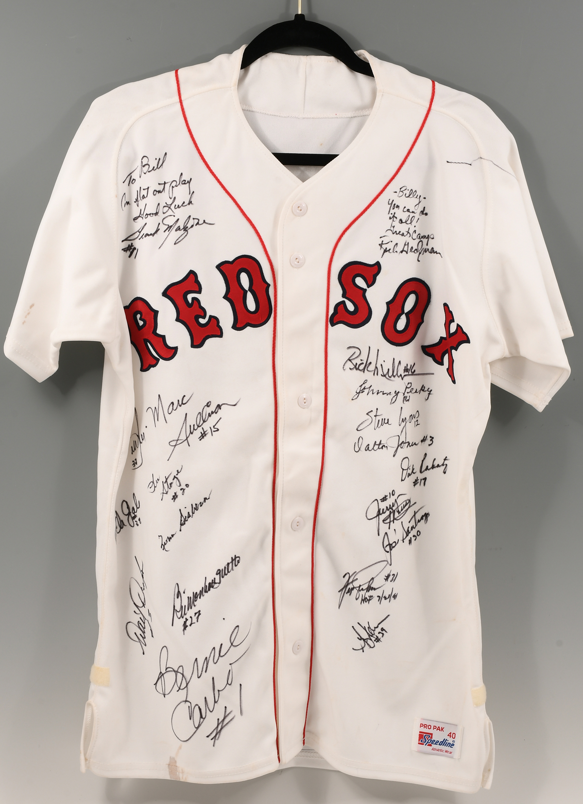BOSTON RED SOX SIGNED TEAM JERSEY: Speedline